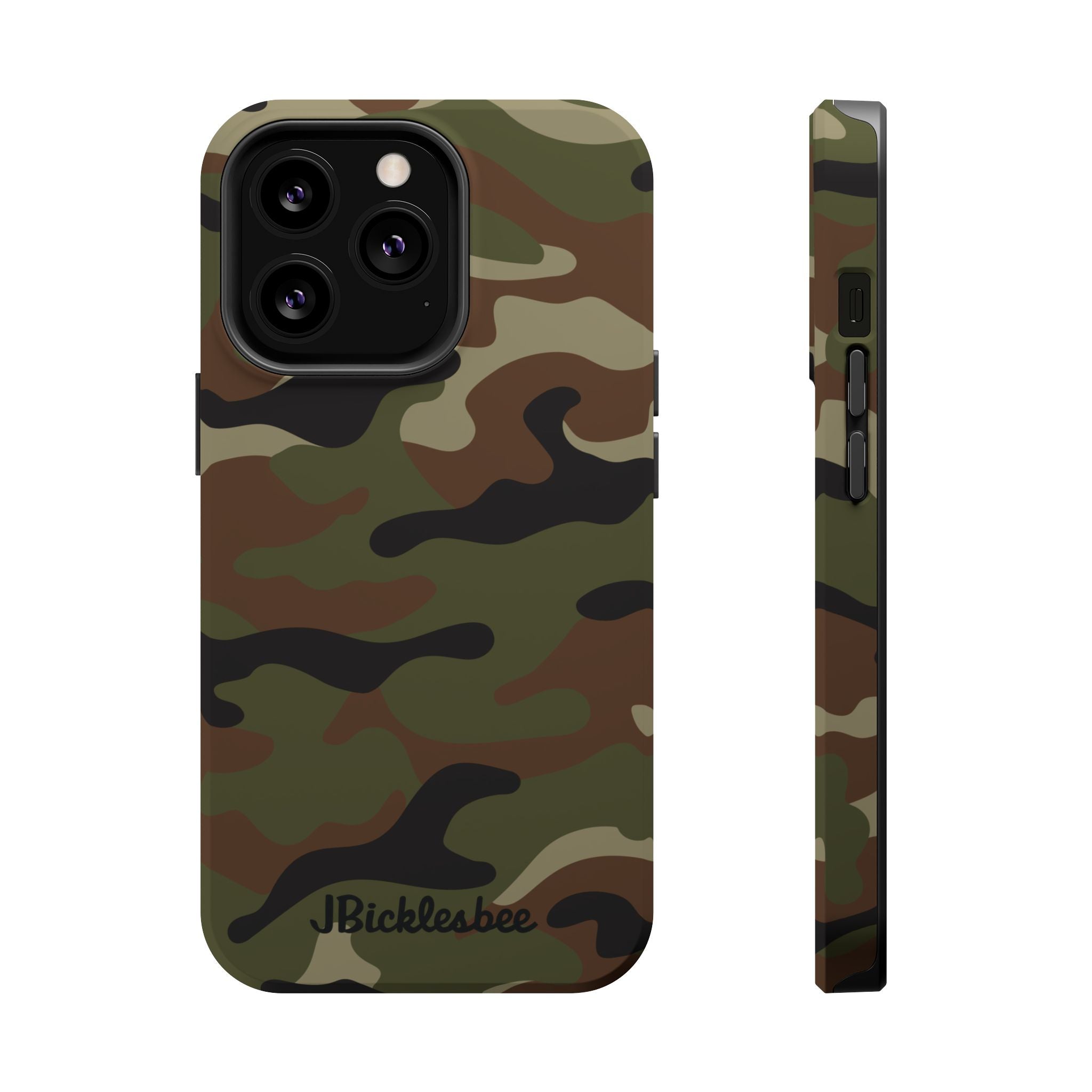 Retro Woodland Recon Camo MagSafe iPhone Tough Case