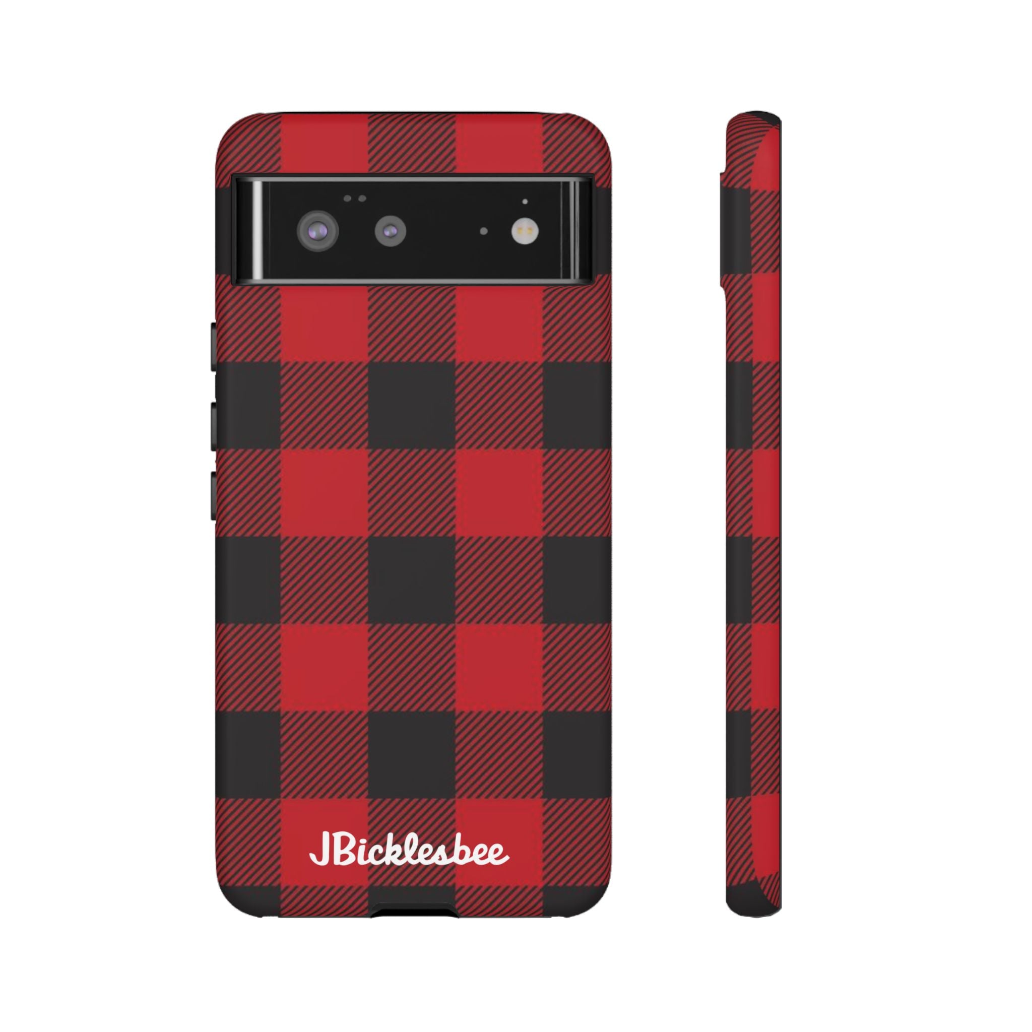 Retro Hunting Plaid Pattern Pixel Tough Case
