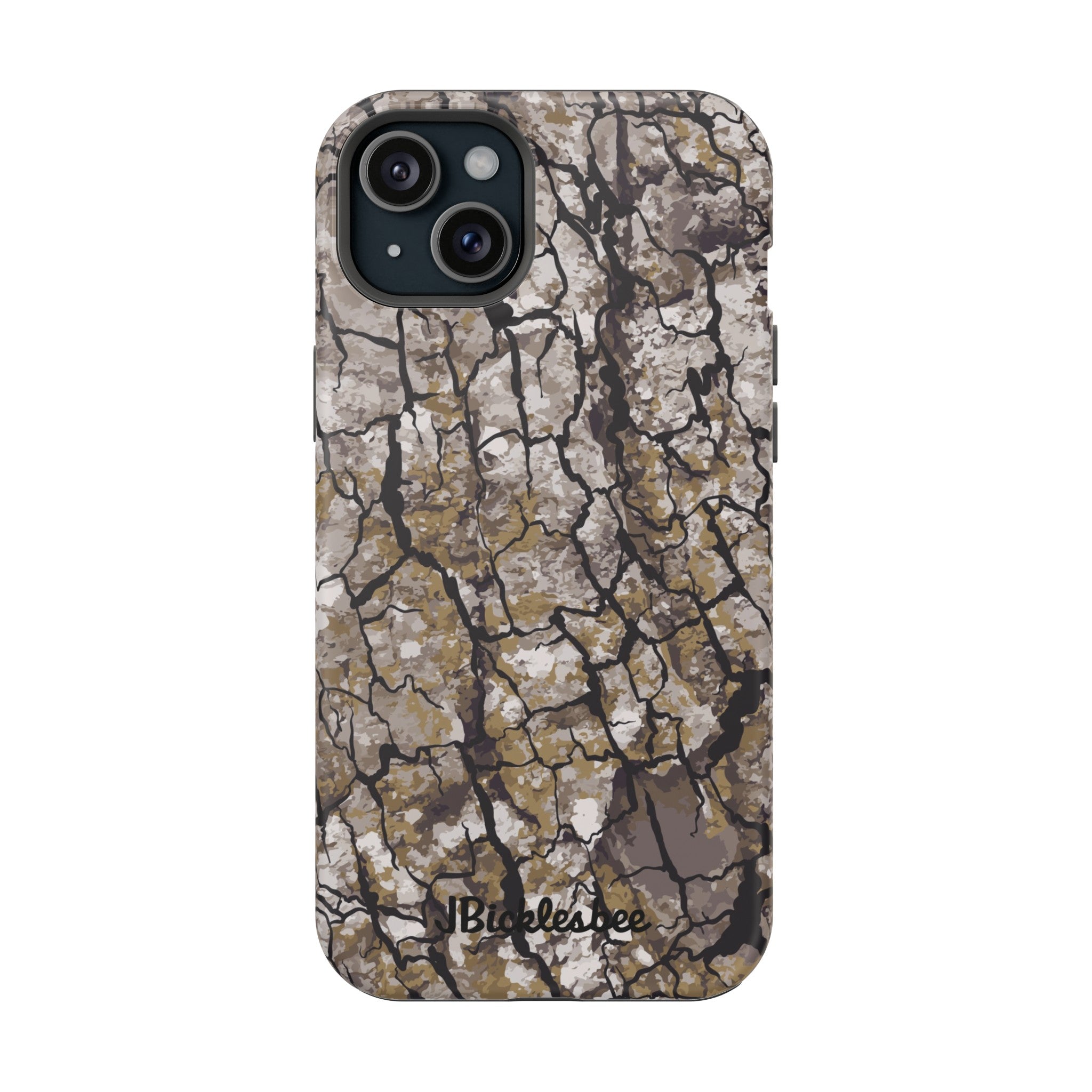 Alpha Tree Bark Camo MagSafe Tough iPhone Case