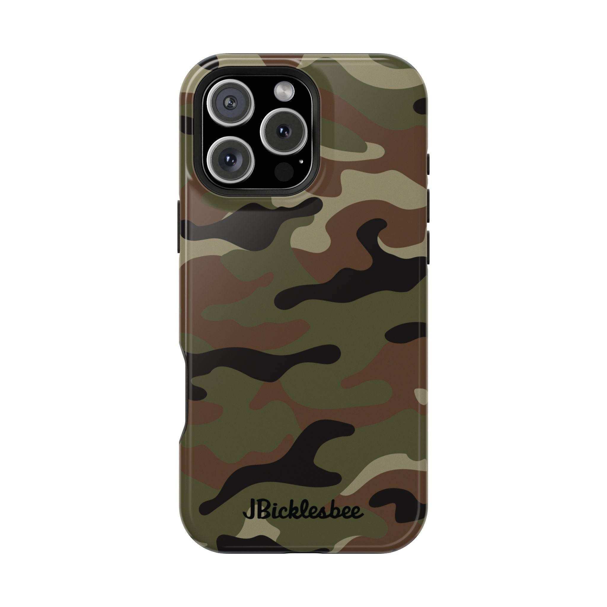 Retro Woodland Recon Camo MagSafe iPhone Tough Case