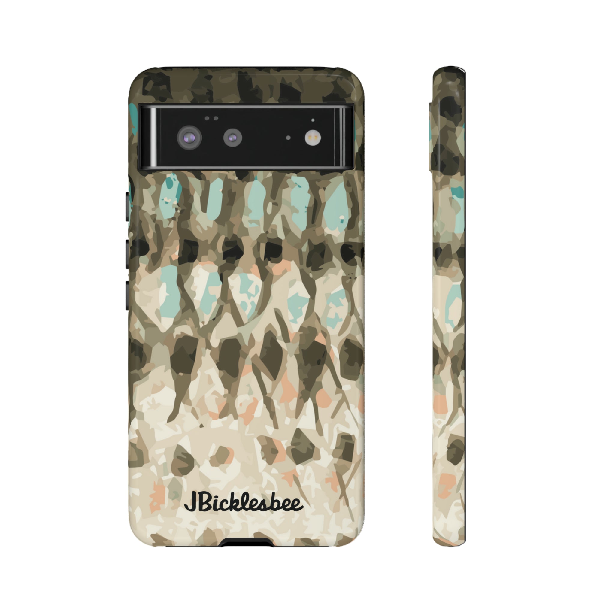 Striped Bass Rockfish Pattern Pixel Case