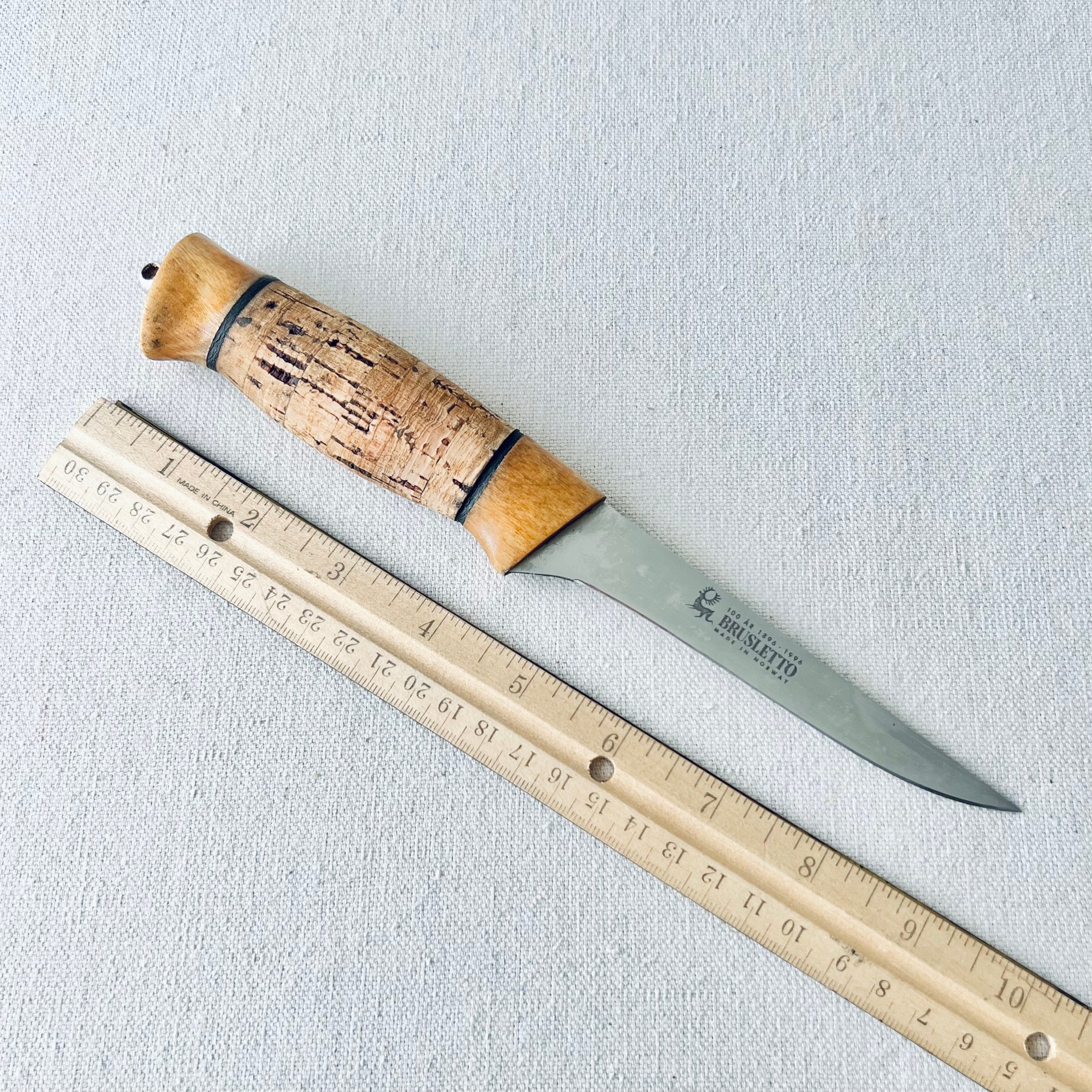 Pristine Vintage BRUSLETTO Filet/Camp Anniversary Edition 1896-1996 Knife