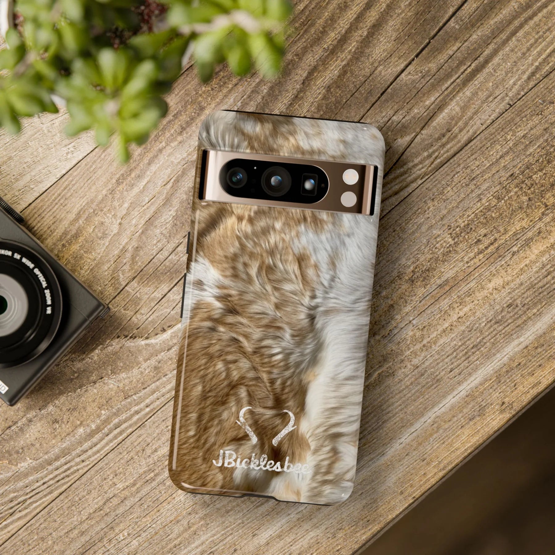 Pronghorn Hunter Pixel Tough Case on table