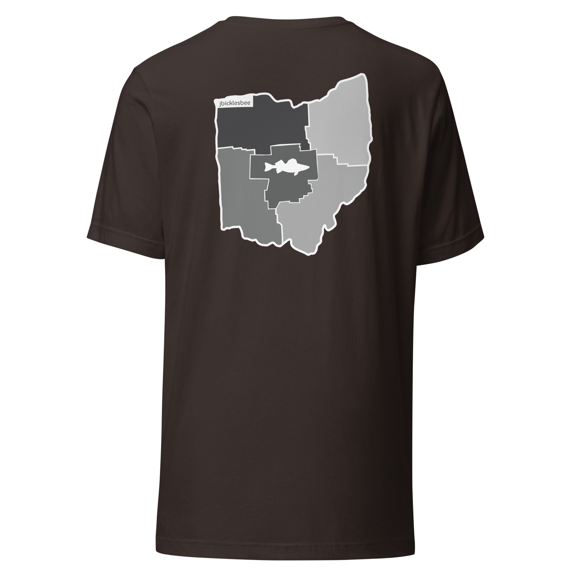 FISH THE 5 Ohio T-shirt Brown