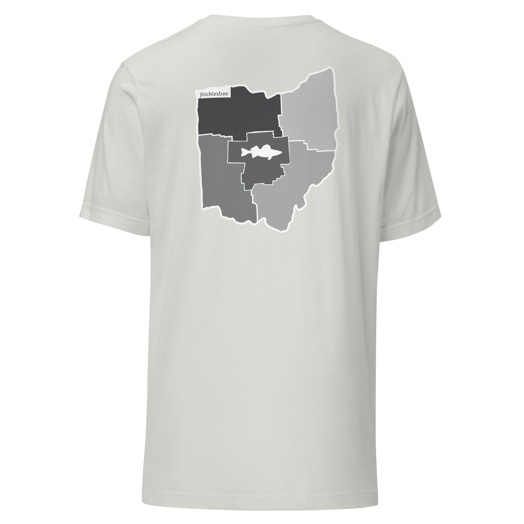 FISH THE 5 Ohio T-shirt Silver