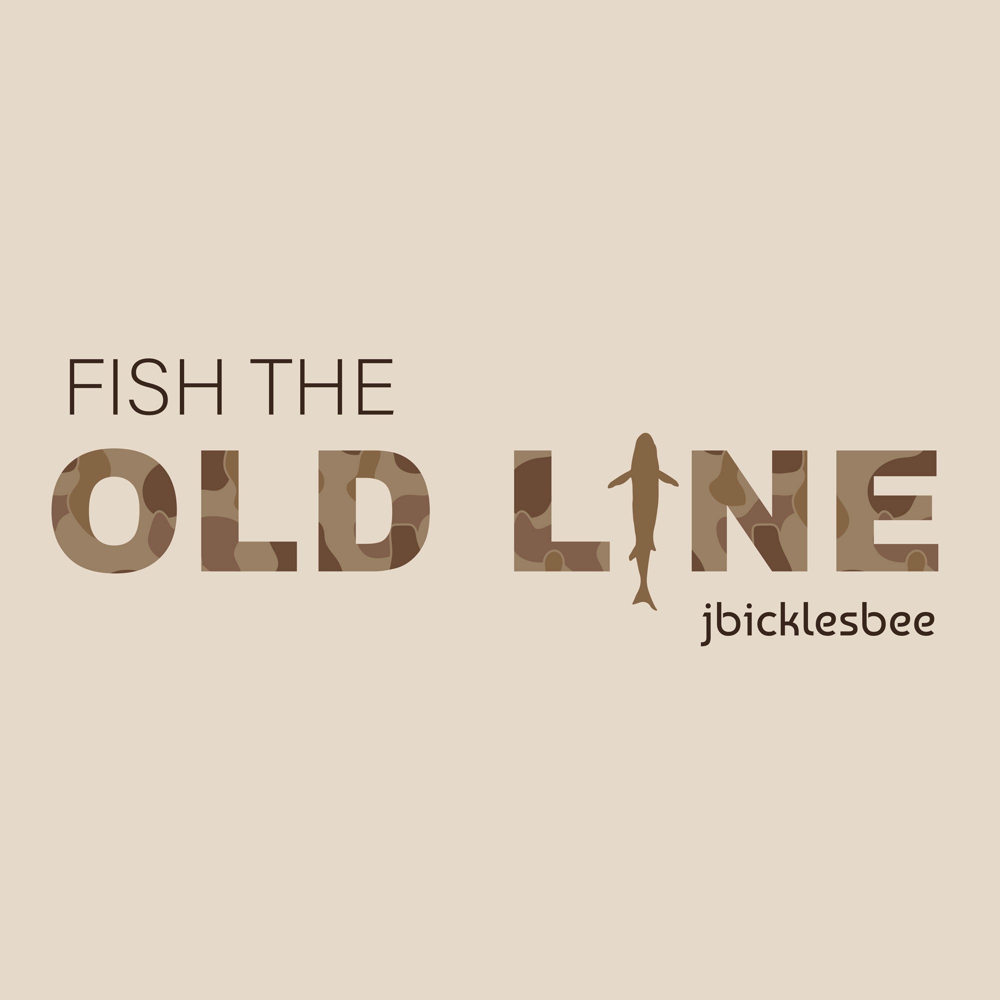 Fish the Old Line Sand Design