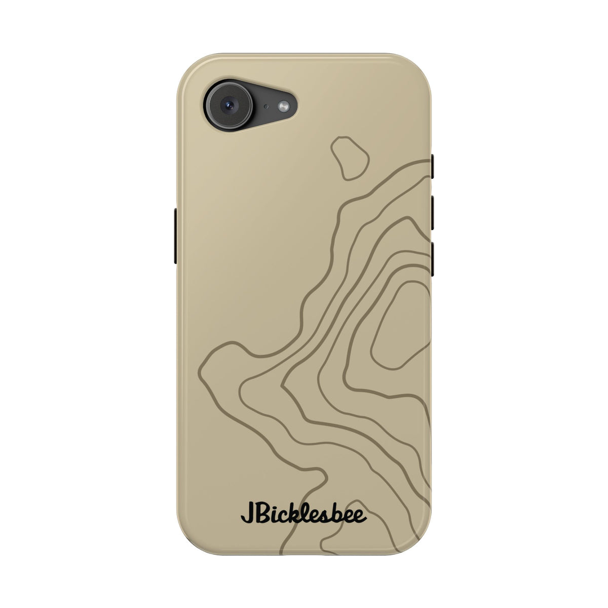 Overland Tan Topographical MagSafe iPhone Case