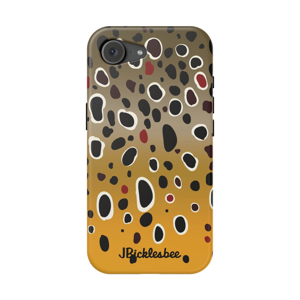 Brown Trout Pattern MagSafe iPhone Case