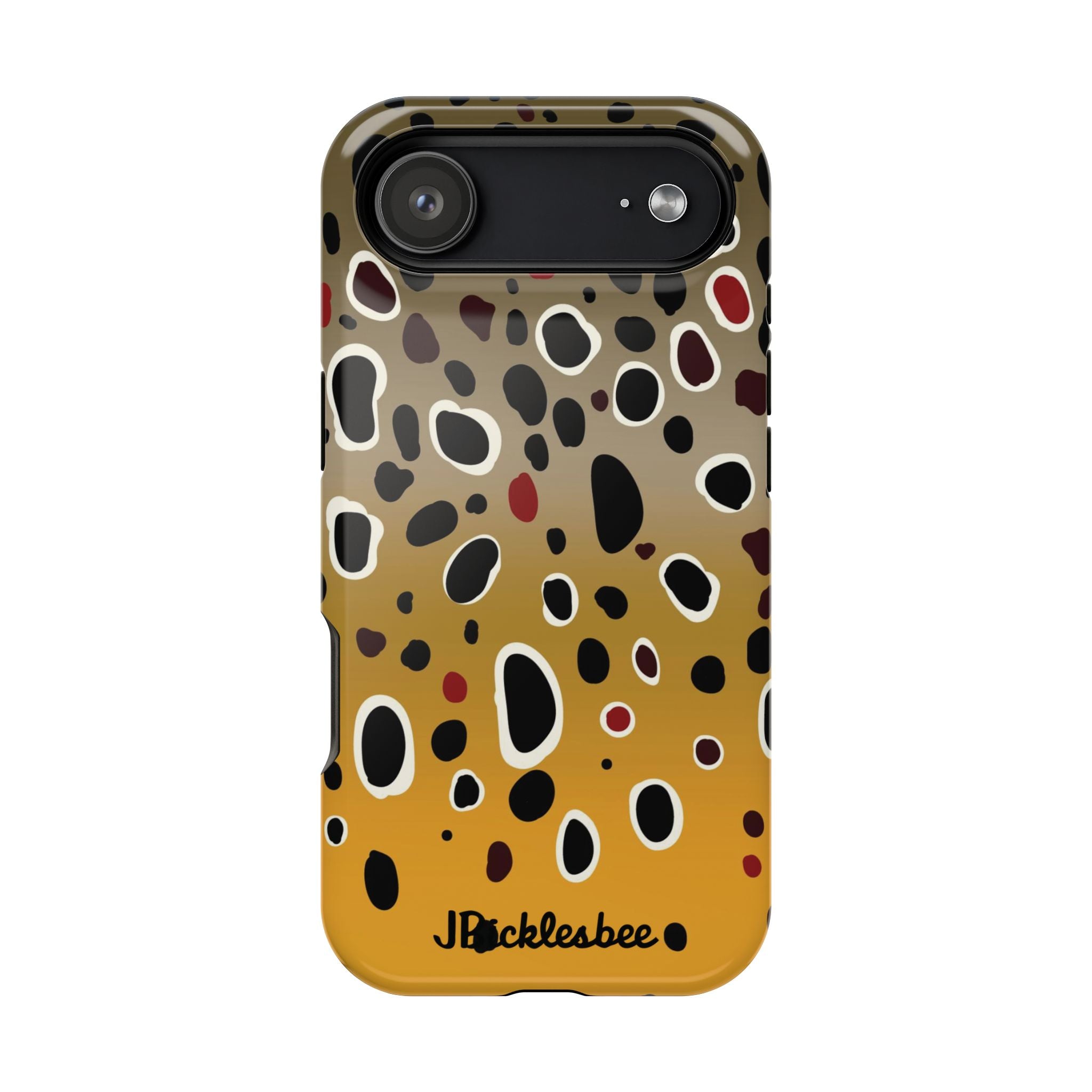Brown Trout Pattern MagSafe iPhone Case