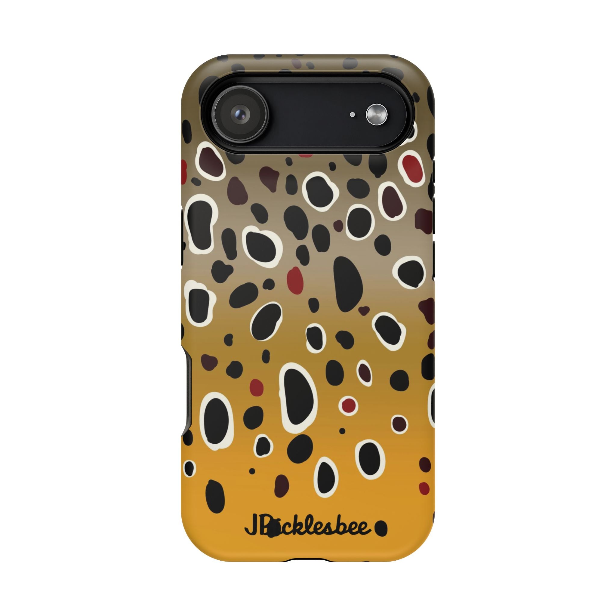 Brown Trout Pattern MagSafe iPhone Case