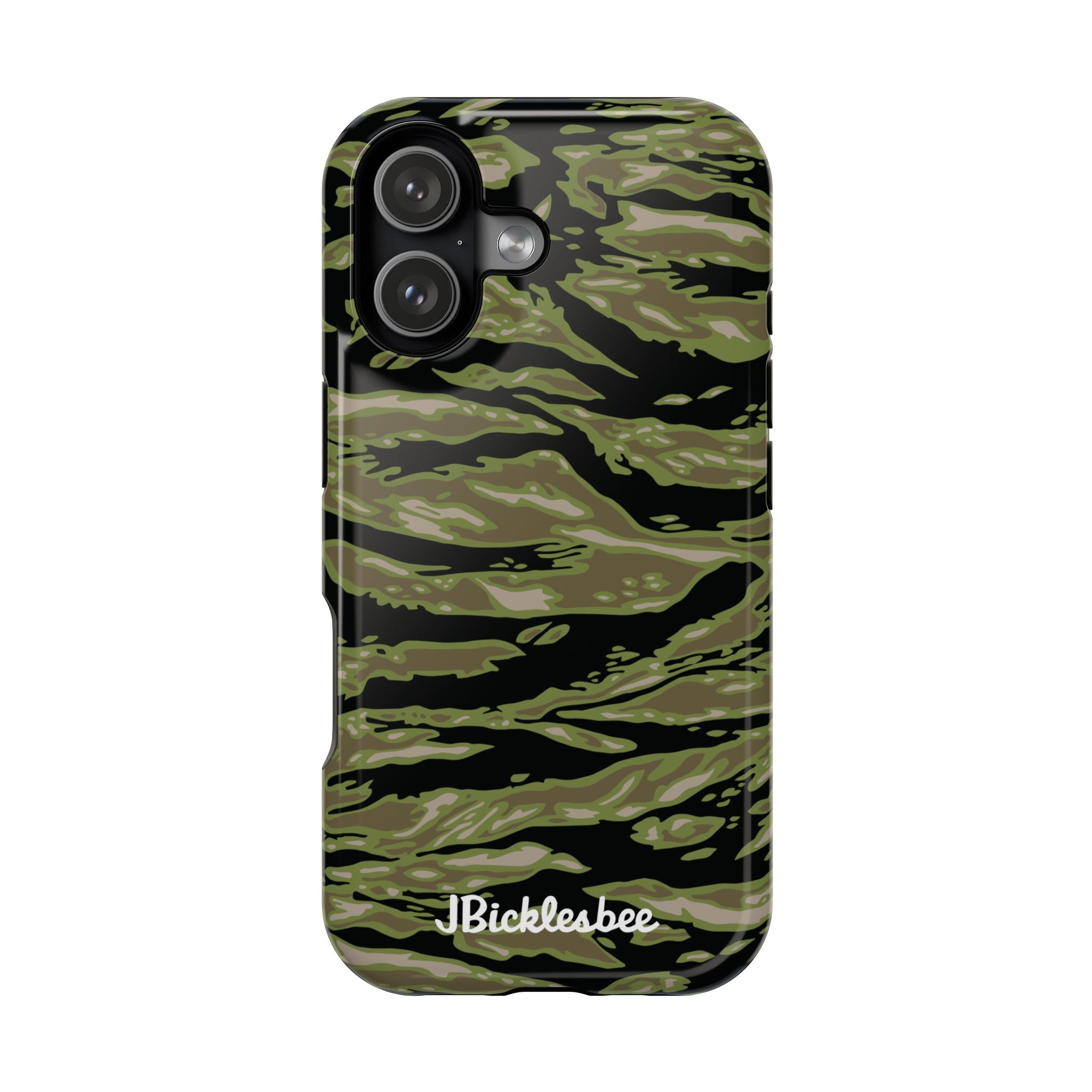 Retro Woodland Camo Tiger Stripe MagSafe iPhone Case