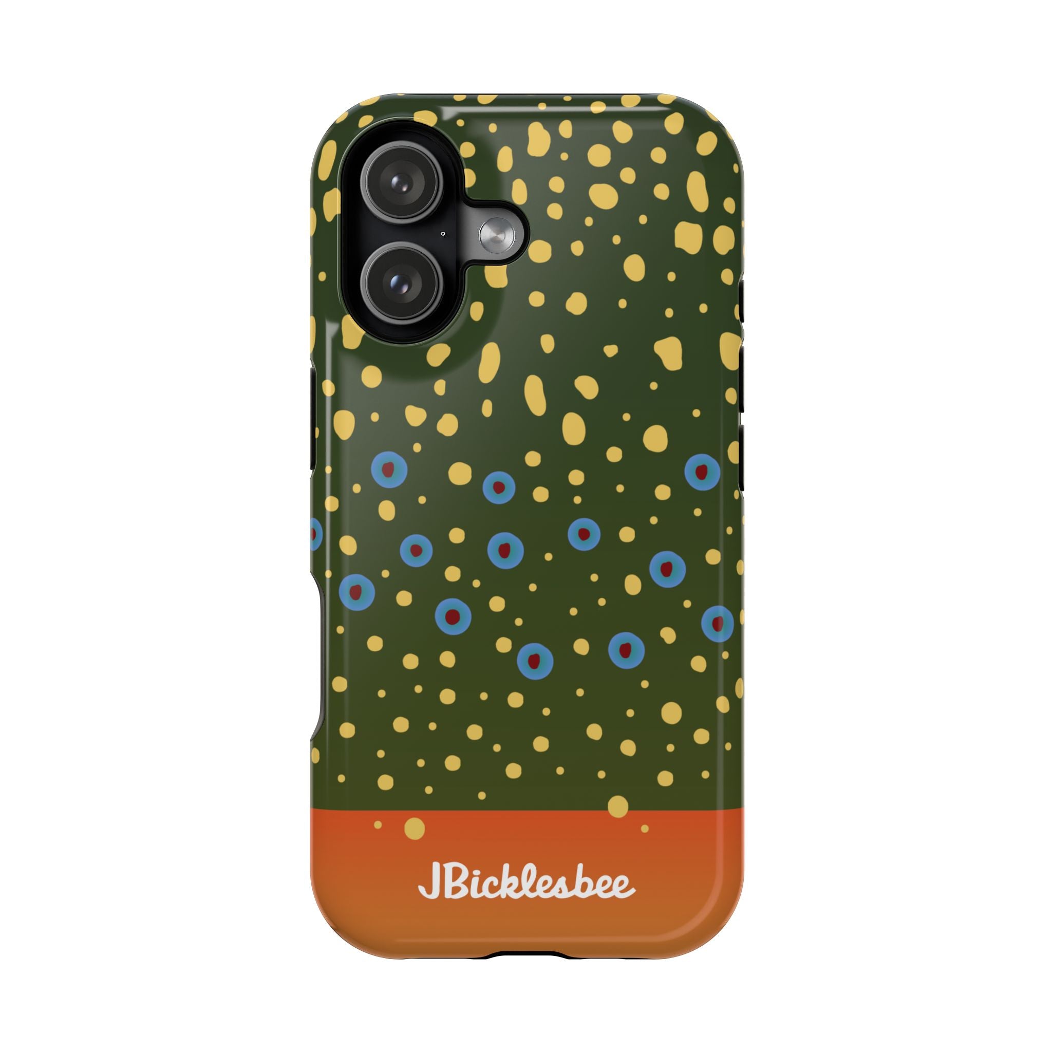 Brook Trout Pattern MagSafe iPhone Case