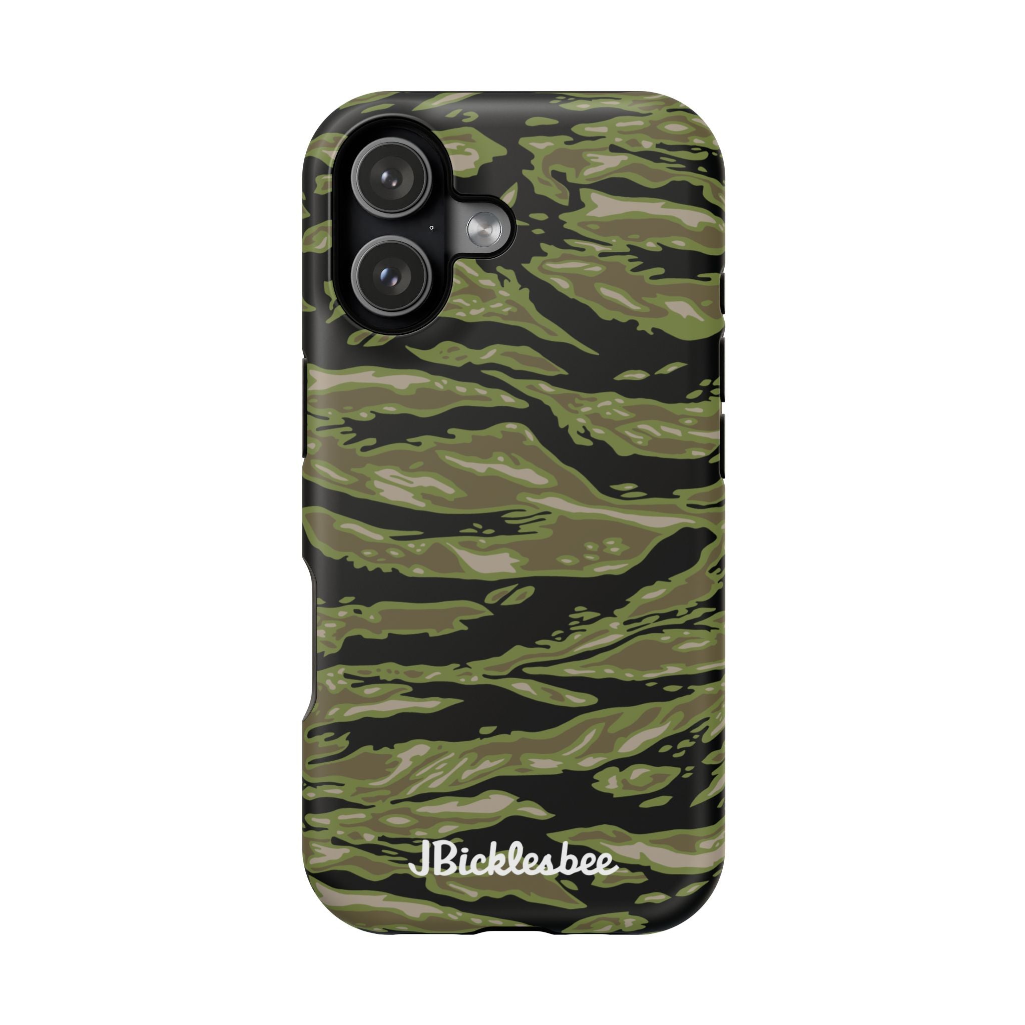Retro Woodland Camo Tiger Stripe MagSafe iPhone Case