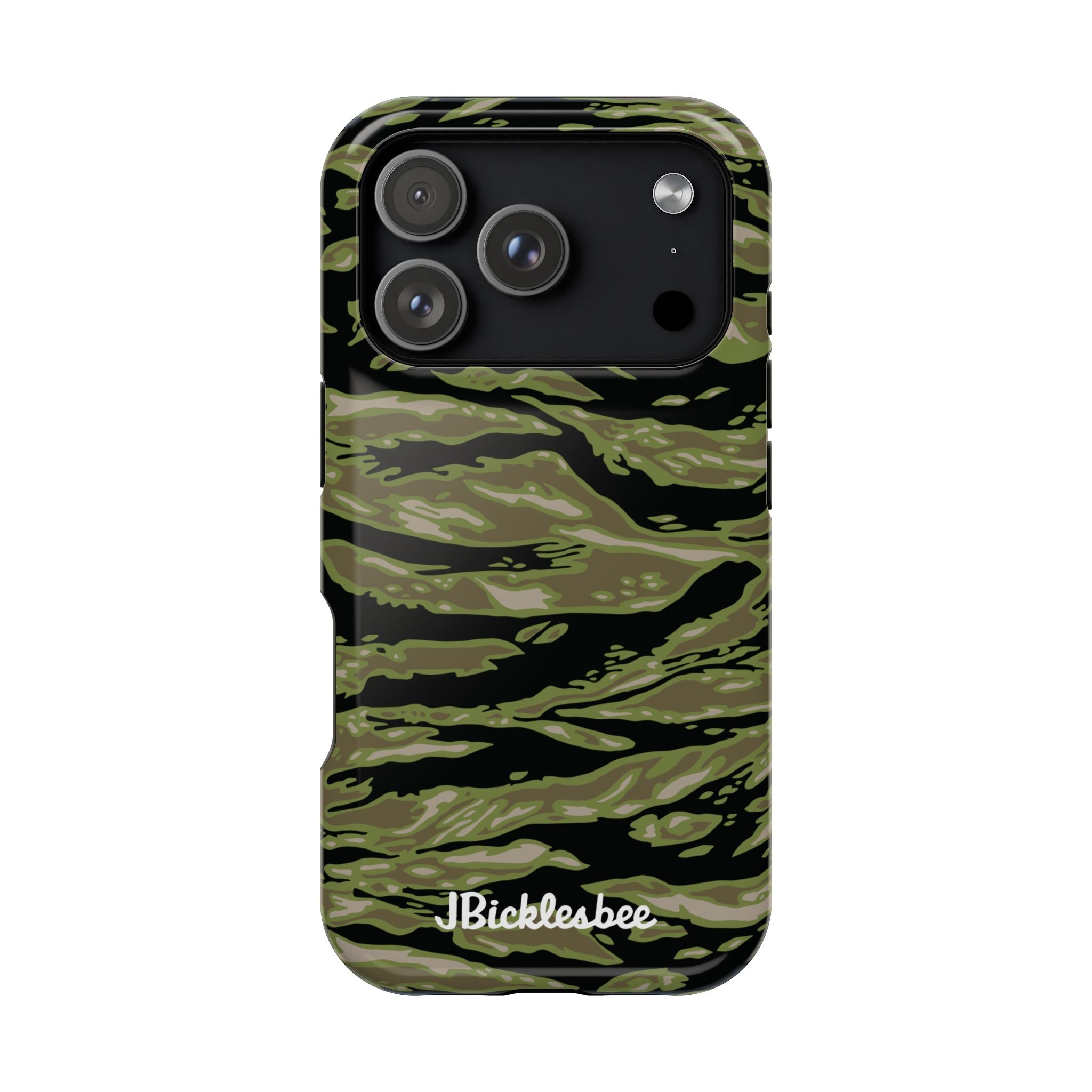 Retro Woodland Camo Tiger Stripe MagSafe iPhone Case