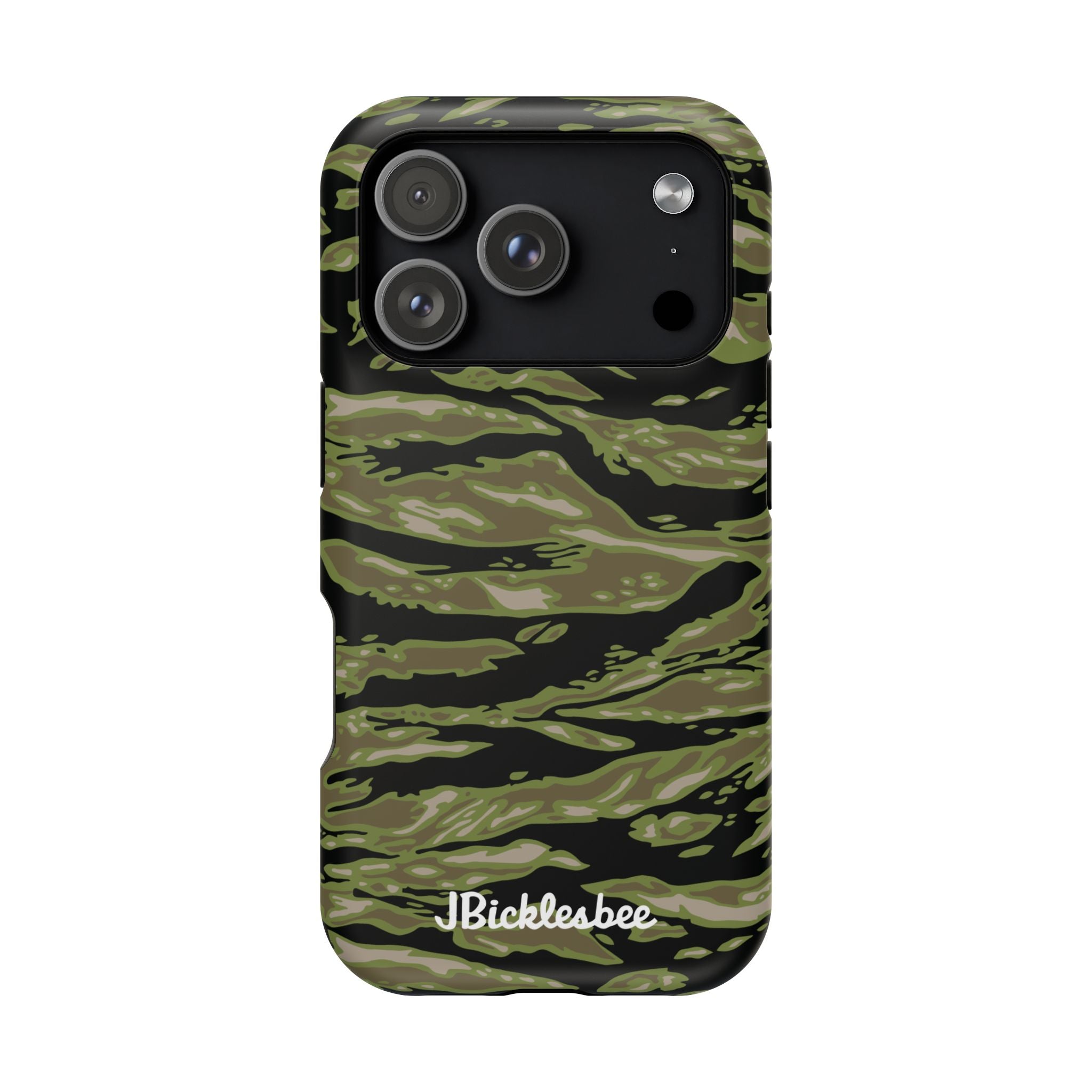 Retro Woodland Camo Tiger Stripe MagSafe iPhone Case