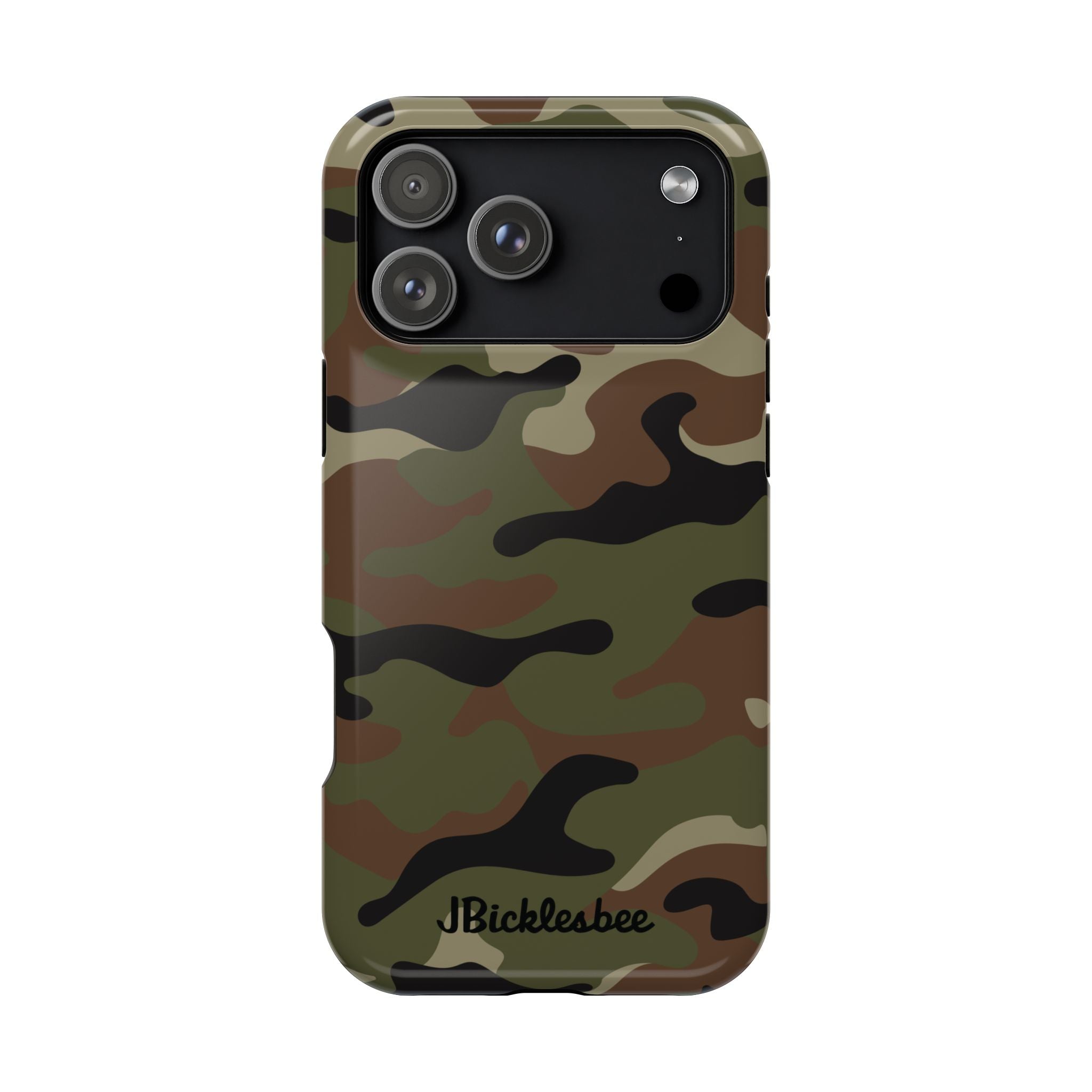 Retro Woodland Recon Camo MagSafe iPhone Tough Case
