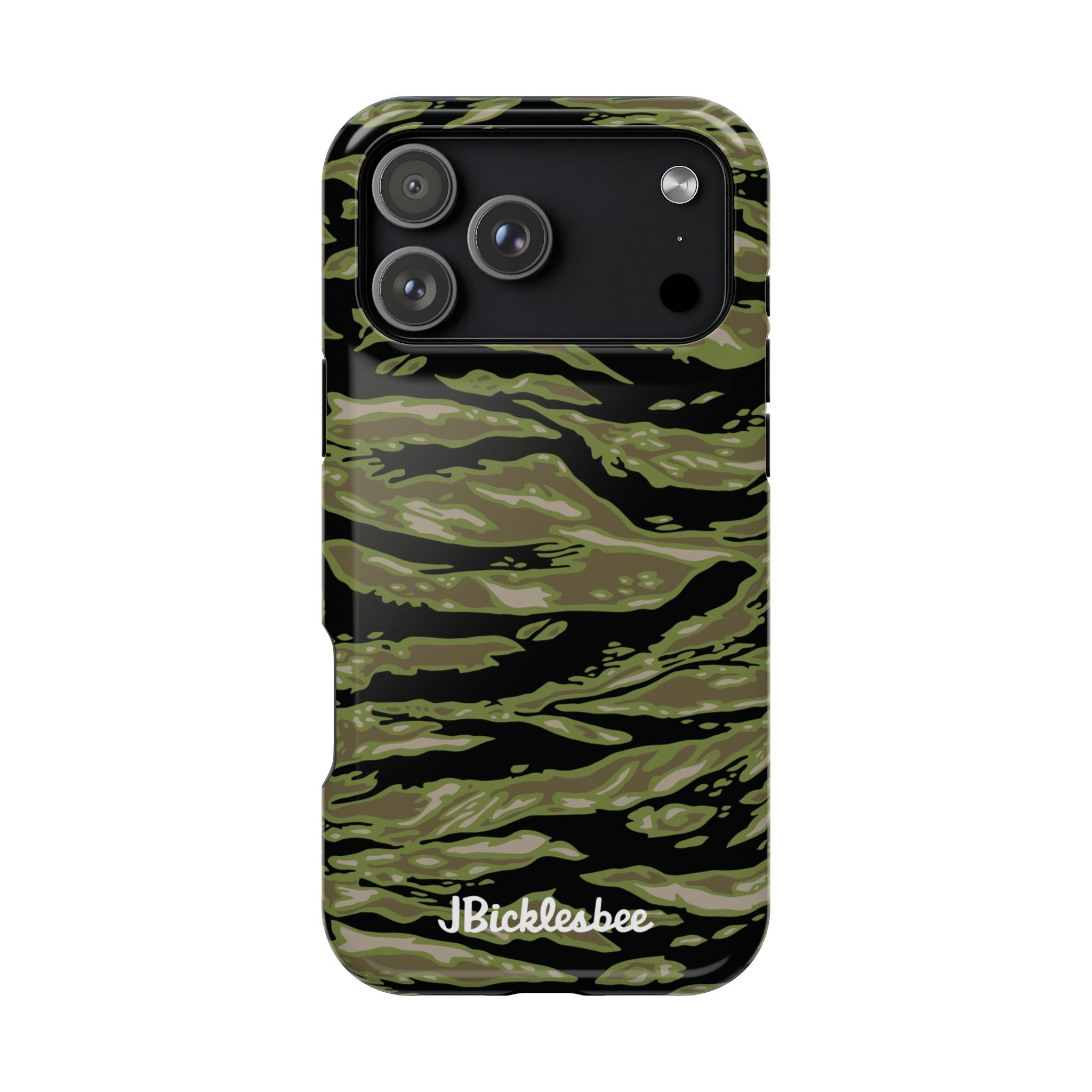 Retro Woodland Camo Tiger Stripe MagSafe iPhone Case