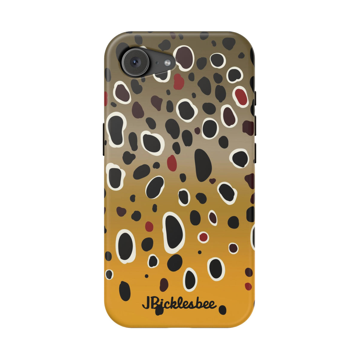 Brown Trout Pattern MagSafe iPhone Case