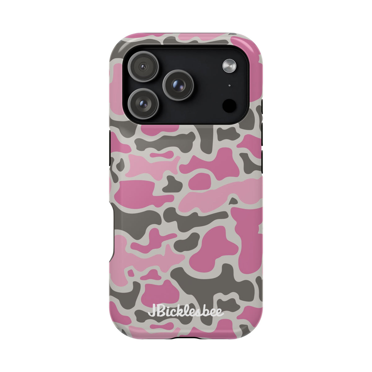 Pink Retro Duck Camo MagSafe iPhone Case