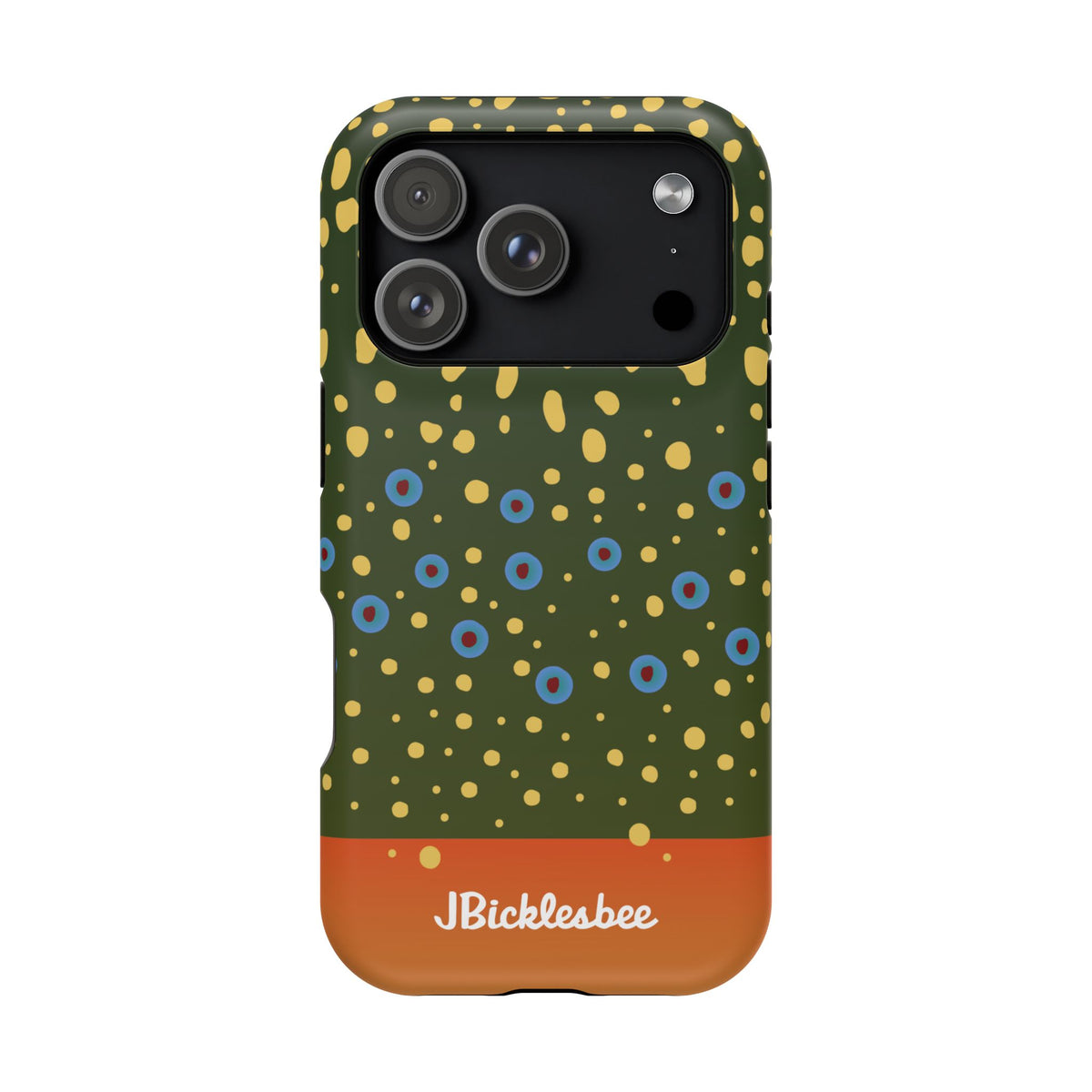 Brook Trout Pattern MagSafe iPhone Case