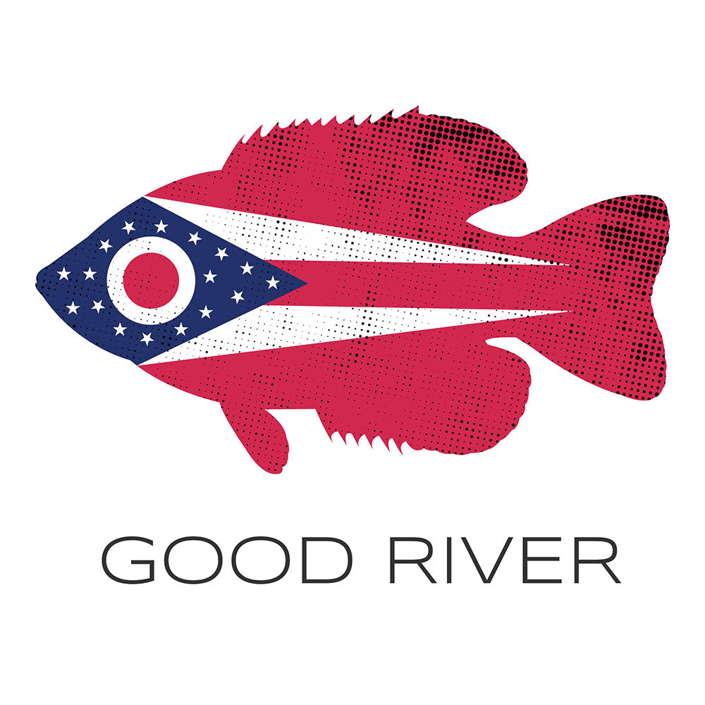 GOOD RIVER Fish Ohio Rock Bass Design