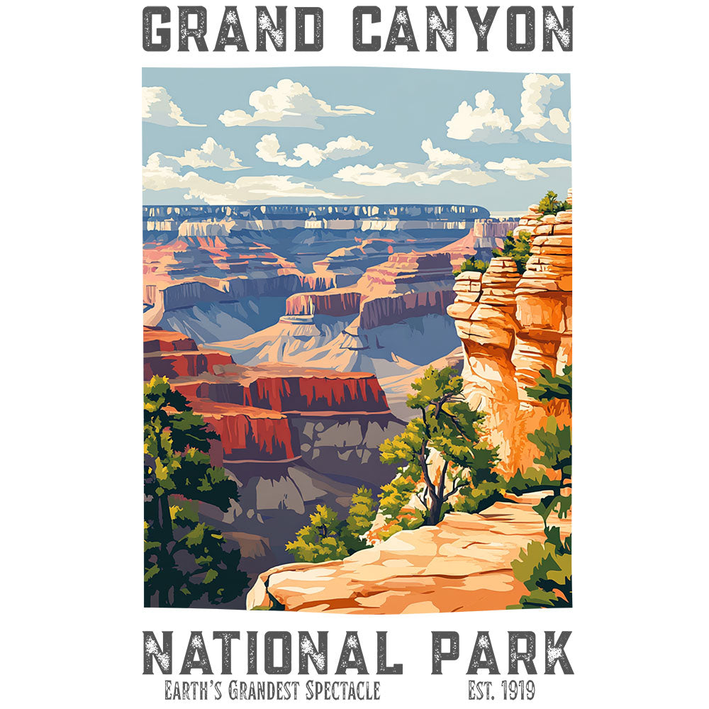 JBicklesbee Retro Grand Canyon National Park T-shirt Design