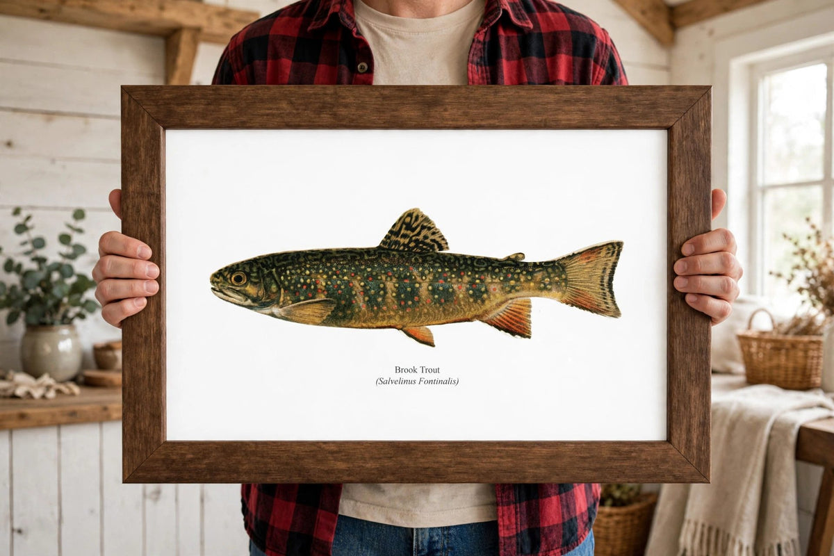 Brook Trout Vintage 1903 Naturalist Print