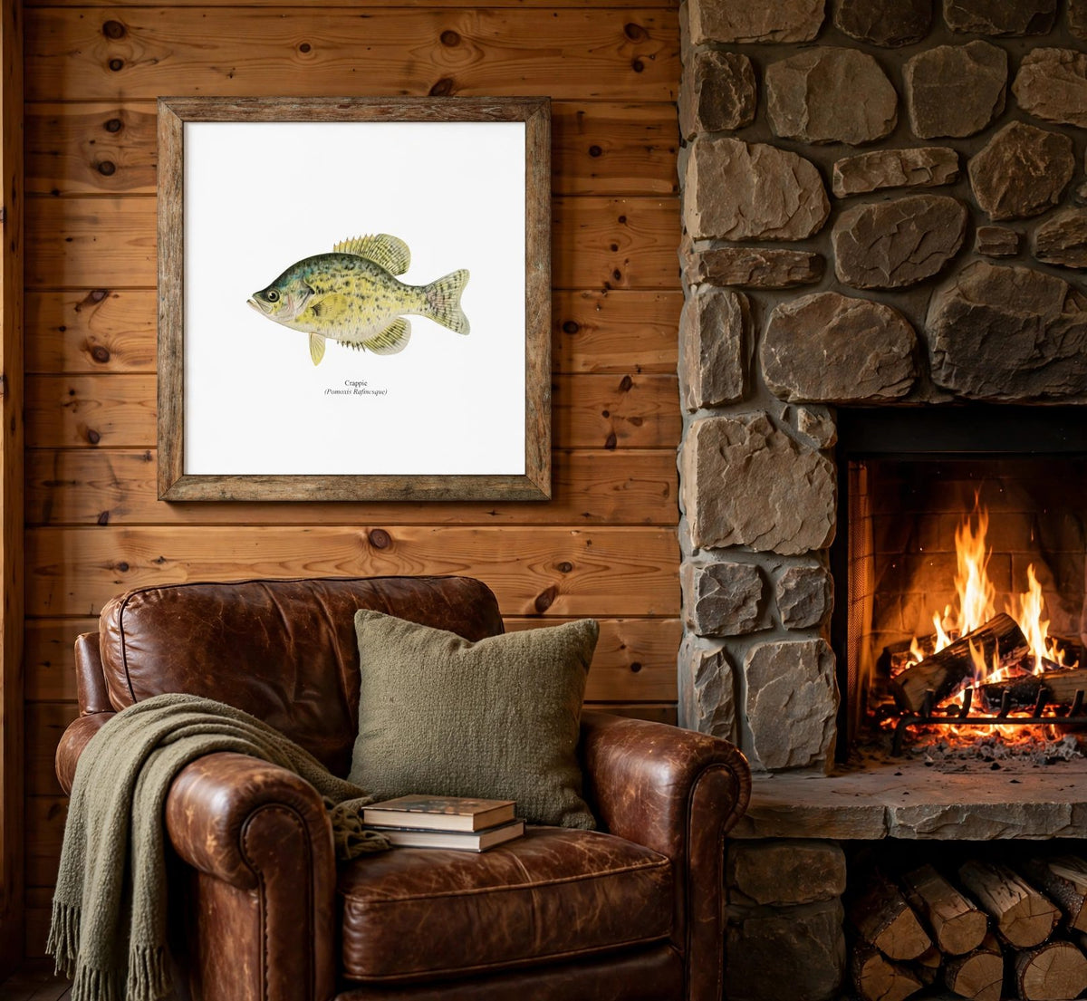 Crappie Freshwater Fisherman Naturalist Print
