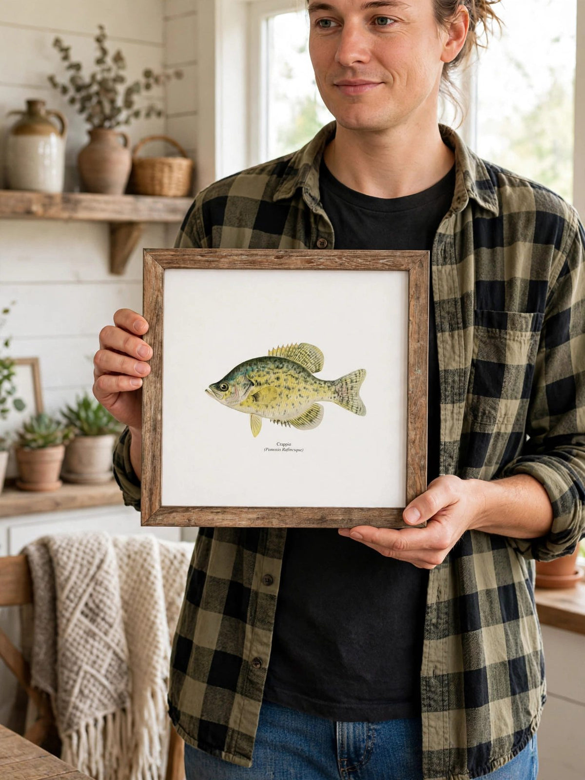 Crappie Freshwater Fisherman Naturalist Print