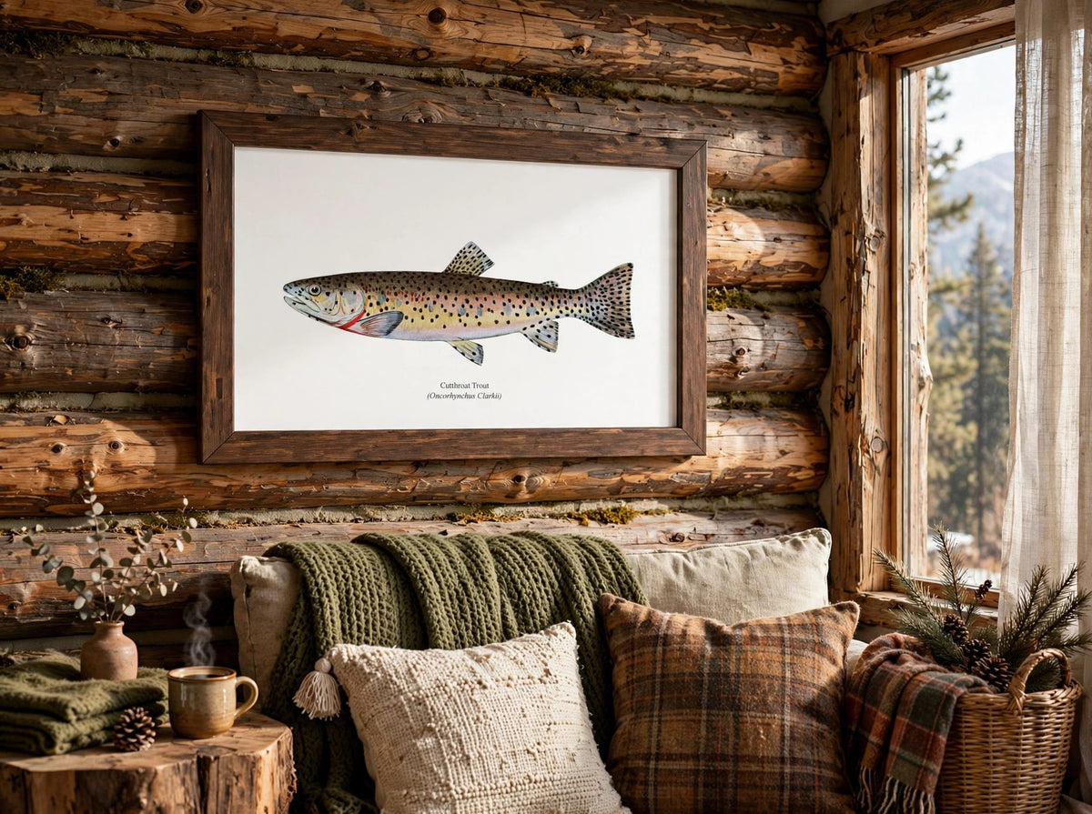 Cutthroat Trout Vintage 1903 Naturalist Print