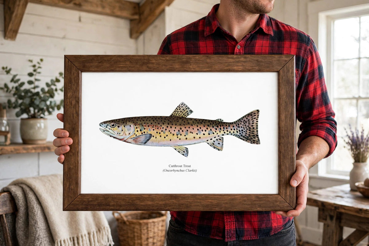 Cutthroat Trout Vintage 1903 Naturalist Print