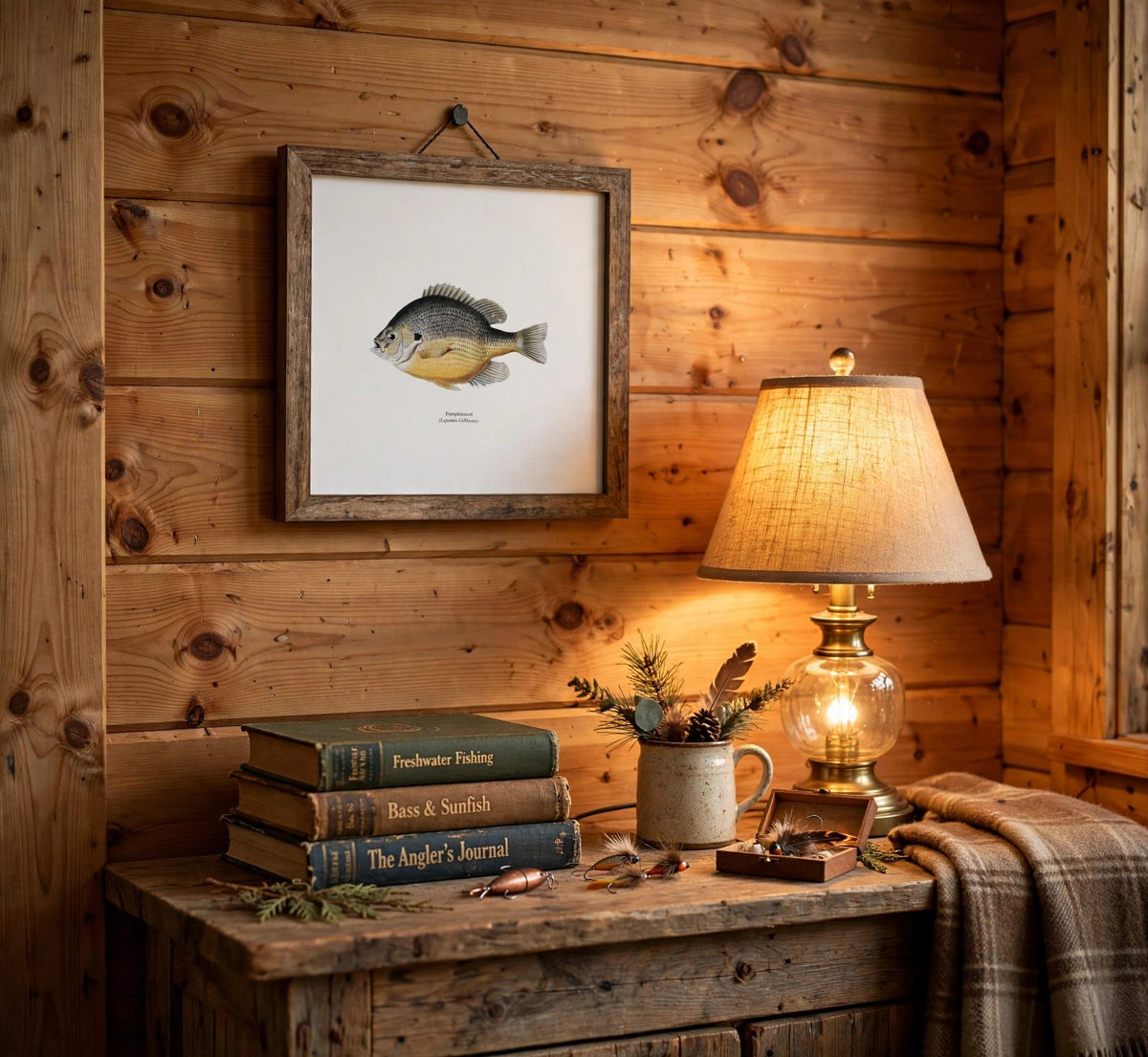 Pumpkinseed Freshwater Fisherman Naturalist Print