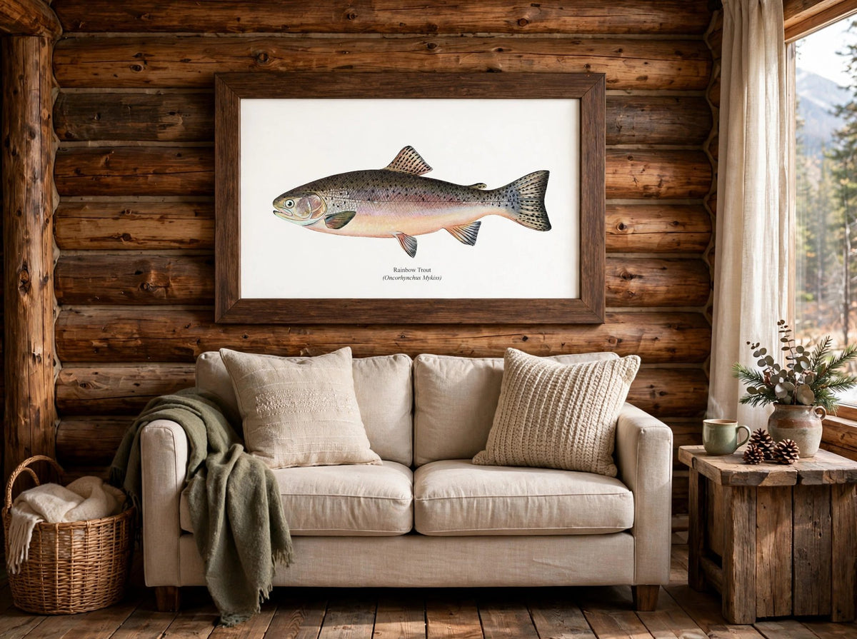 Rainbow Trout Vintage 1903 Naturalist Print