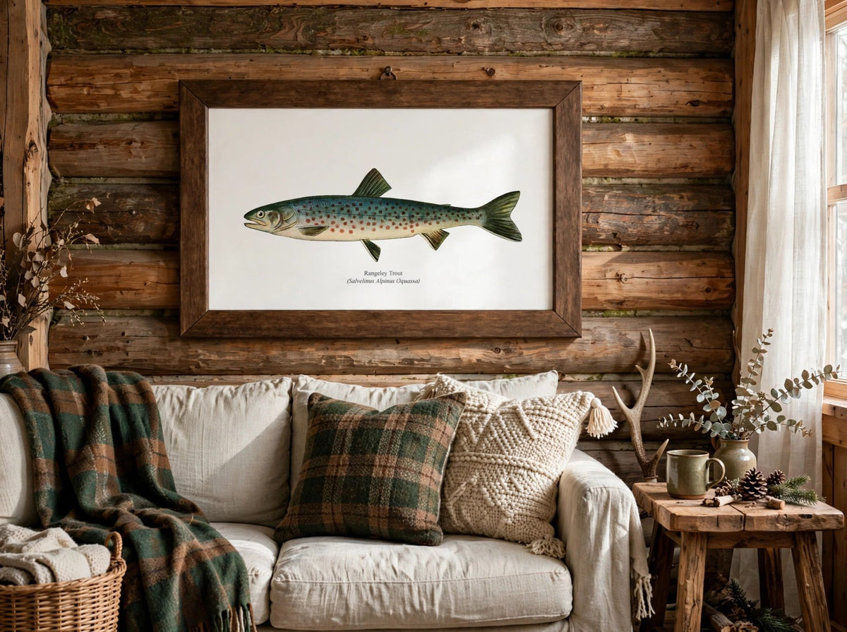 Rangeley Trout Vintage 1903 Naturalist Print