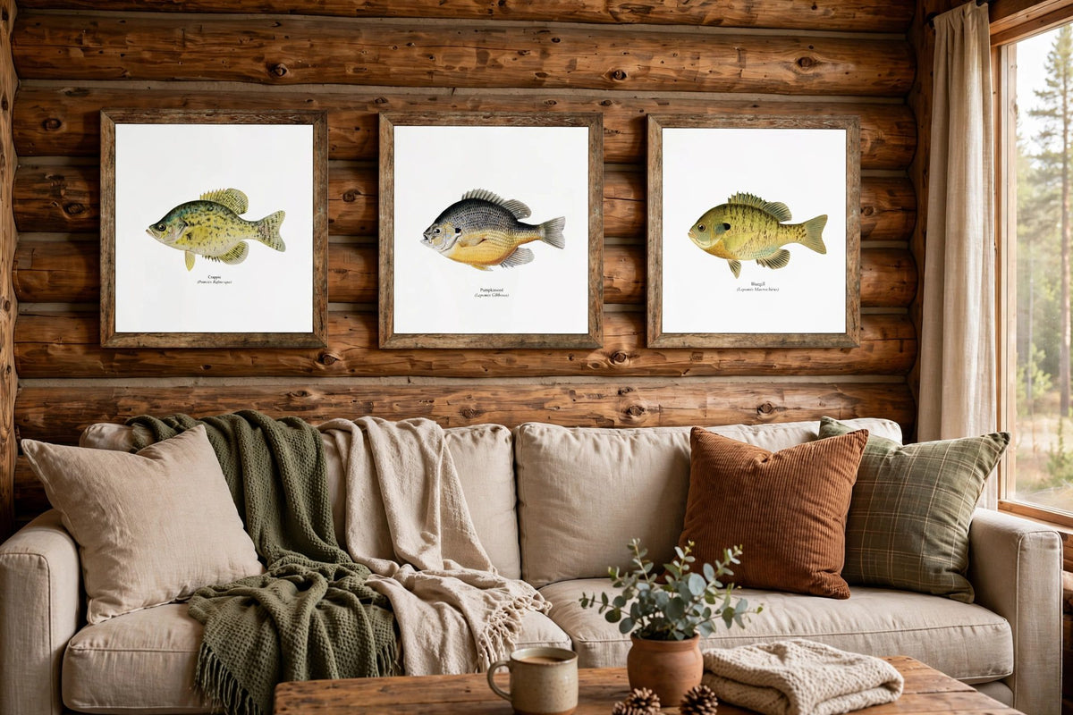 Bluegill Freshwater Fisherman Naturalist Print