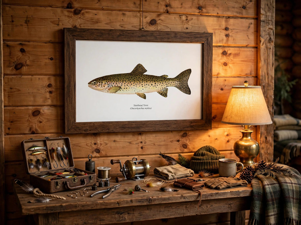Steelhead Trout Vintage 1903 Naturalist Print