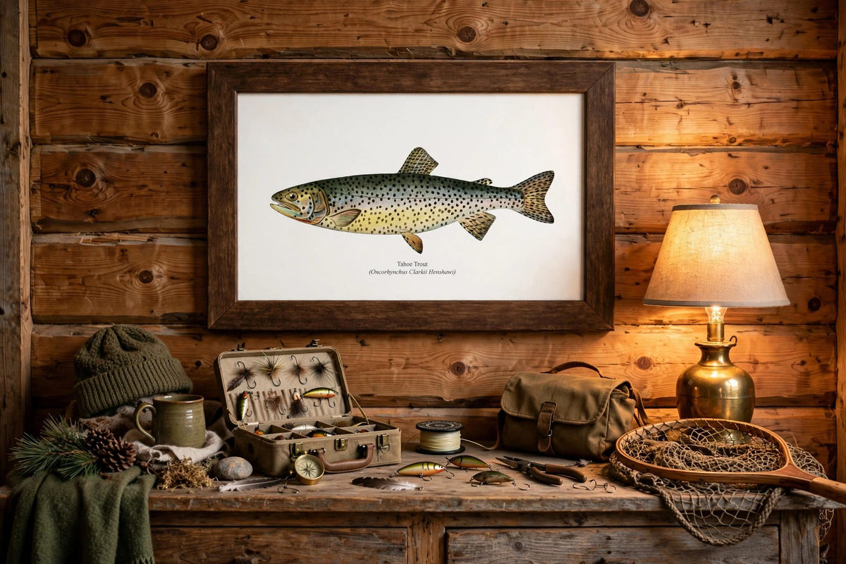 Tahoe Trout Vintage 1903 Naturalist Print