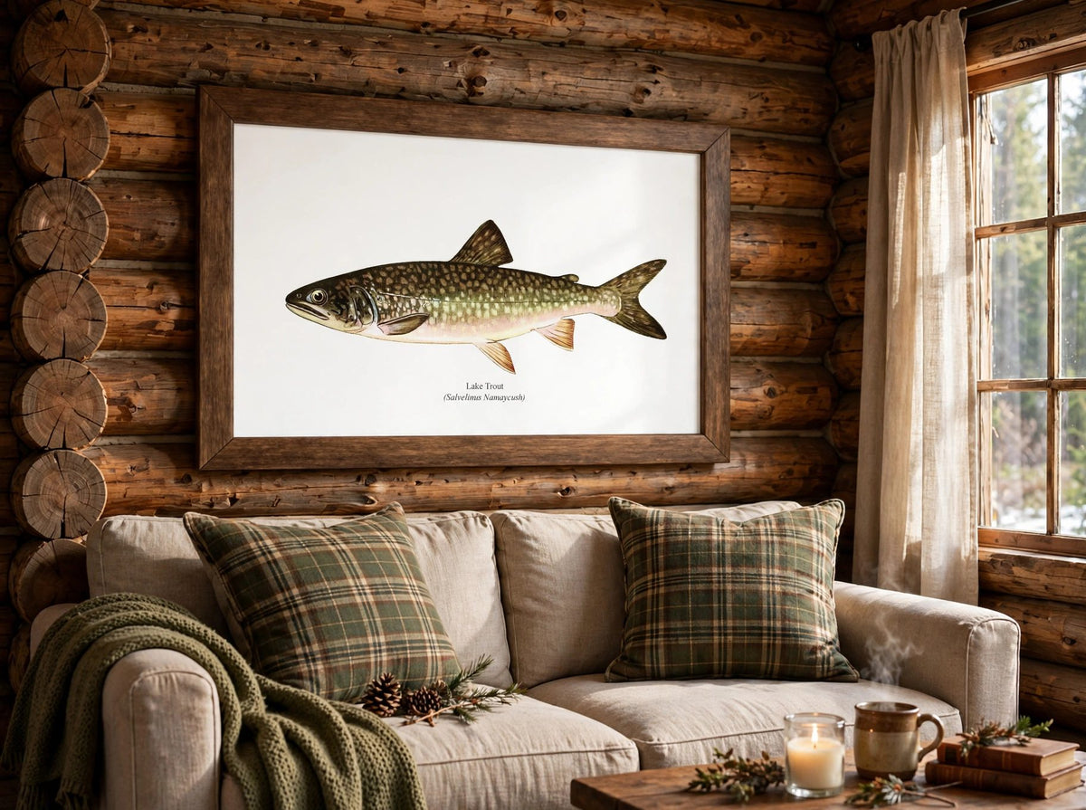 The Lake Trout Vintage 1903 Naturalist Print