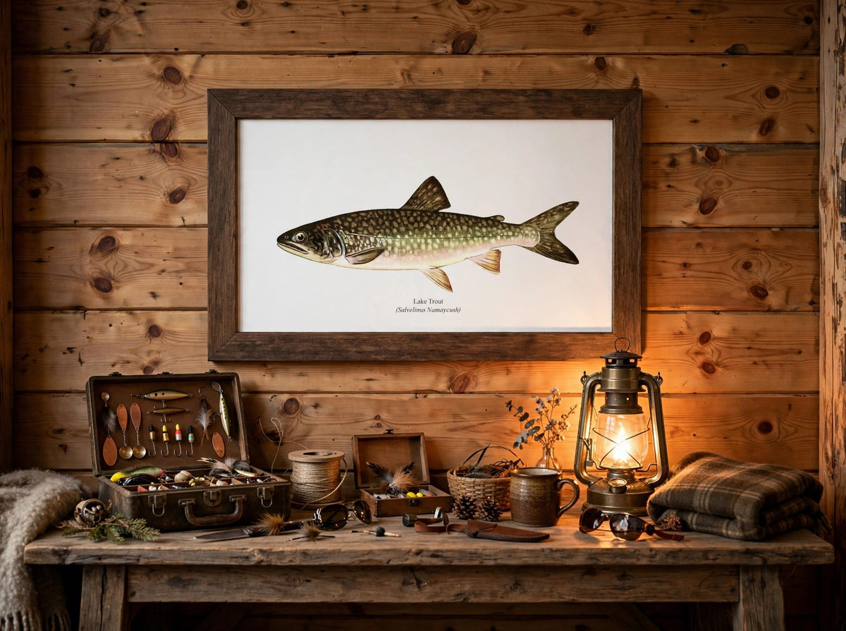 The Lake Trout Vintage 1903 Naturalist Print
