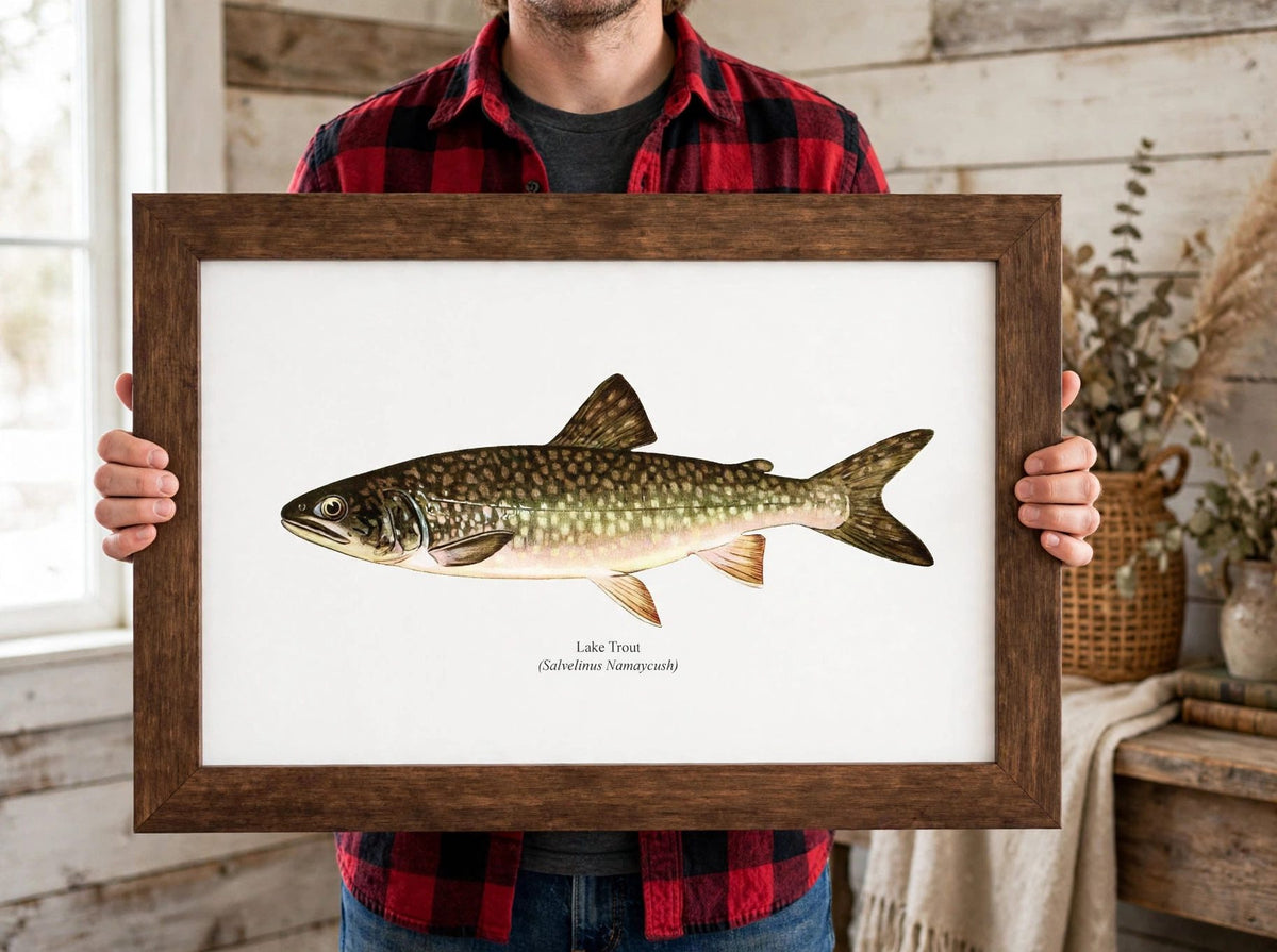 The Lake Trout Vintage 1903 Naturalist Print