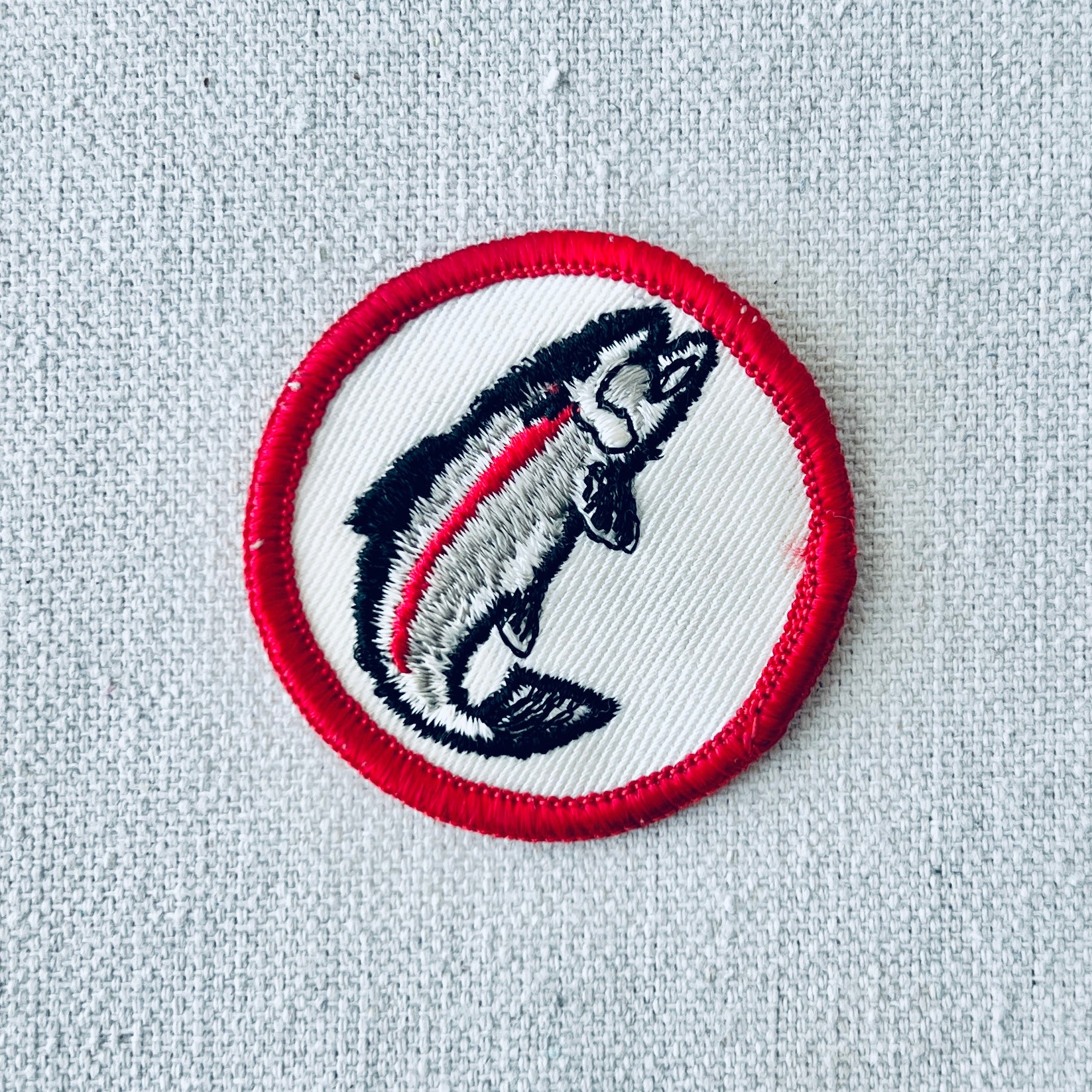 Vintage Small Trout Fishing Patch | JBicklesbee