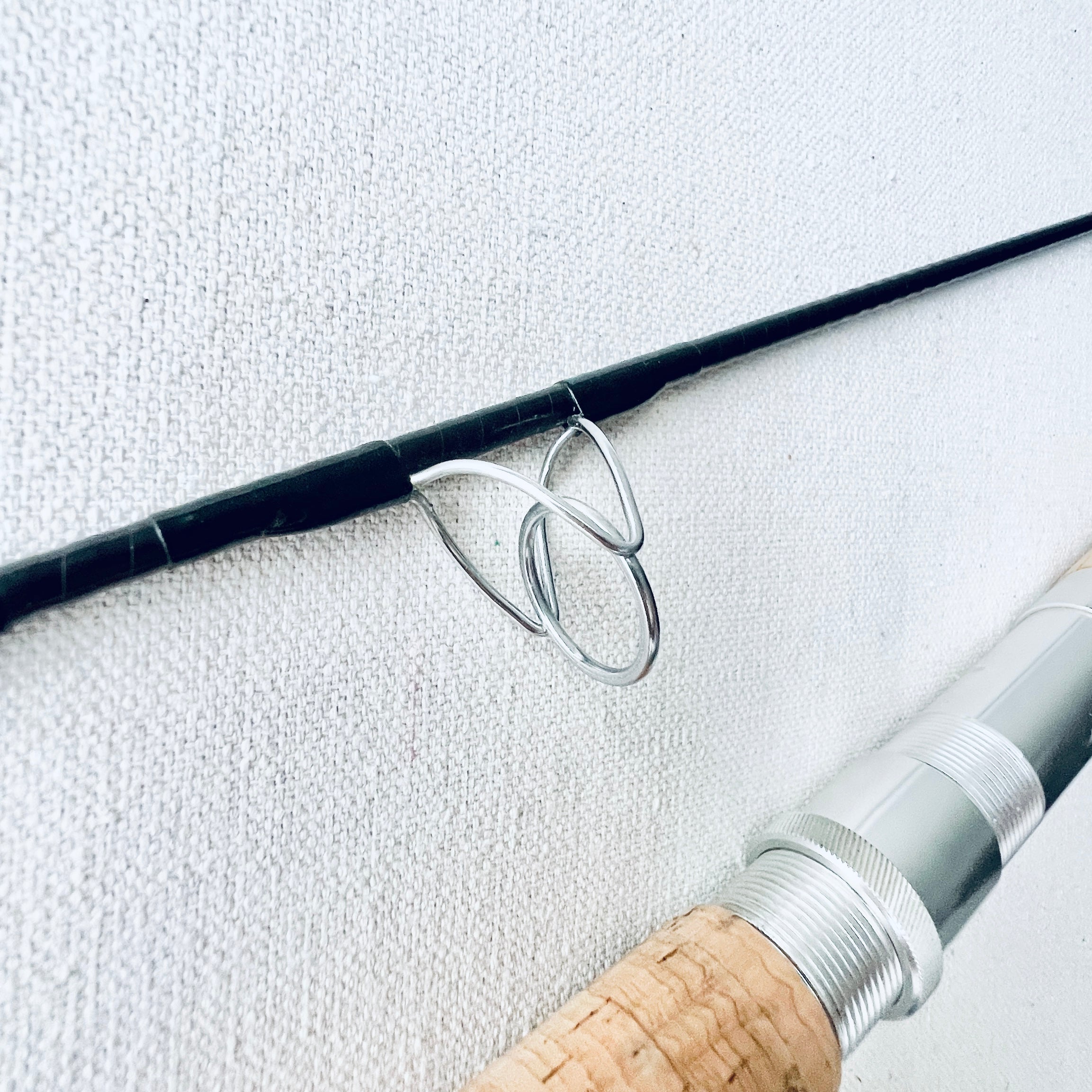 Orvis 0380 Graphite Spinning Rod first guide close-up