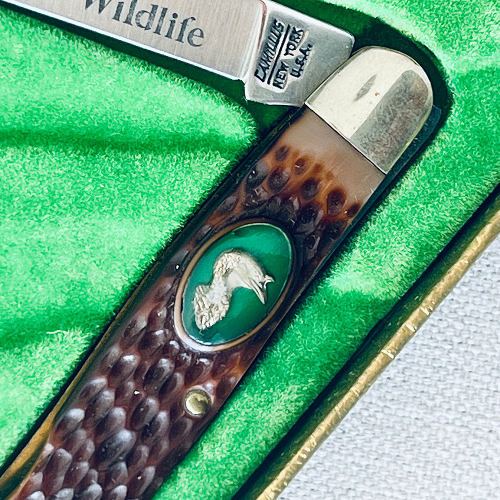Vintage Camillus “American Wildlife” Wild Turkey Pocket Knife in Original Box