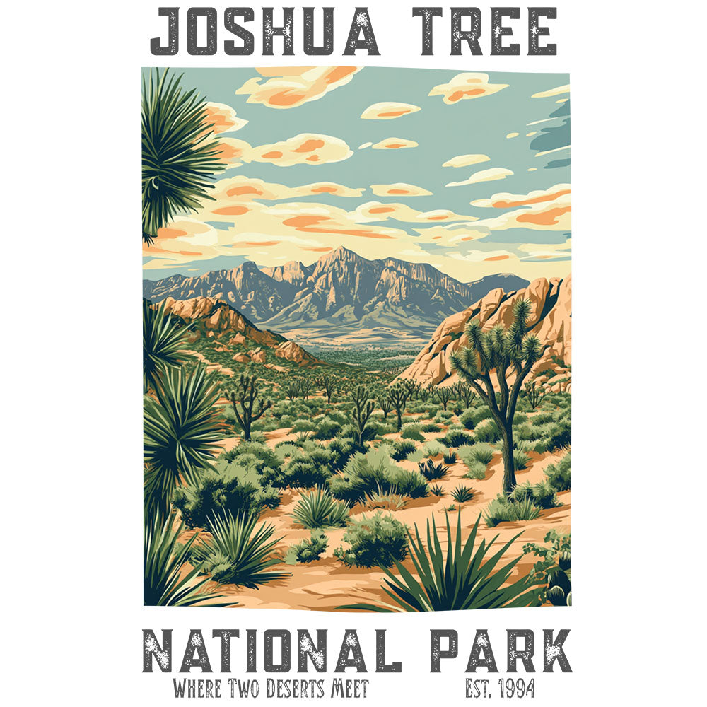 JBicklesbee Retro Joshua Tree National Park T-shirt Design