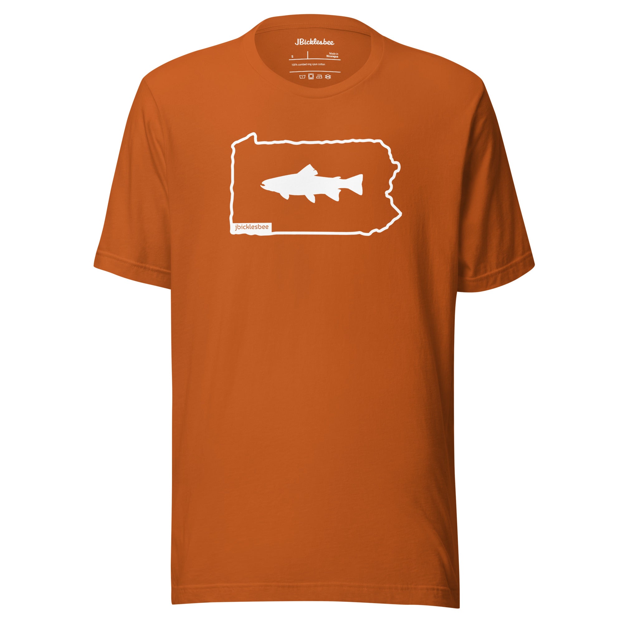 Keystone State Line Trout Fishing T-shirt Autumn