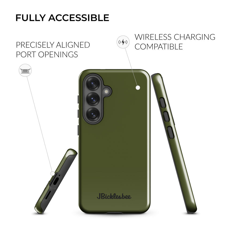 fully accessible OD Green Samsung Tough Case