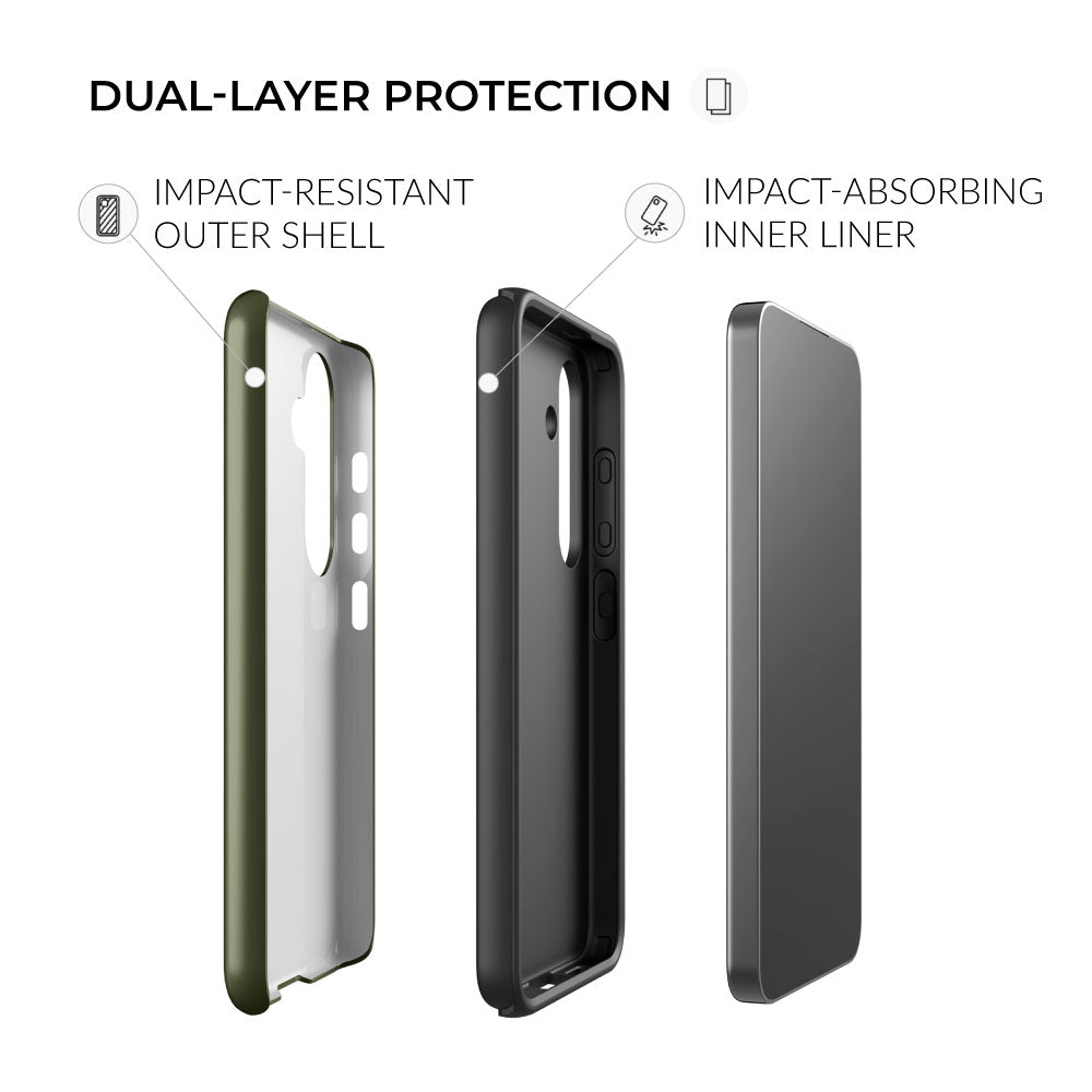 dual-layer protection OD Green Samsung Tough Case