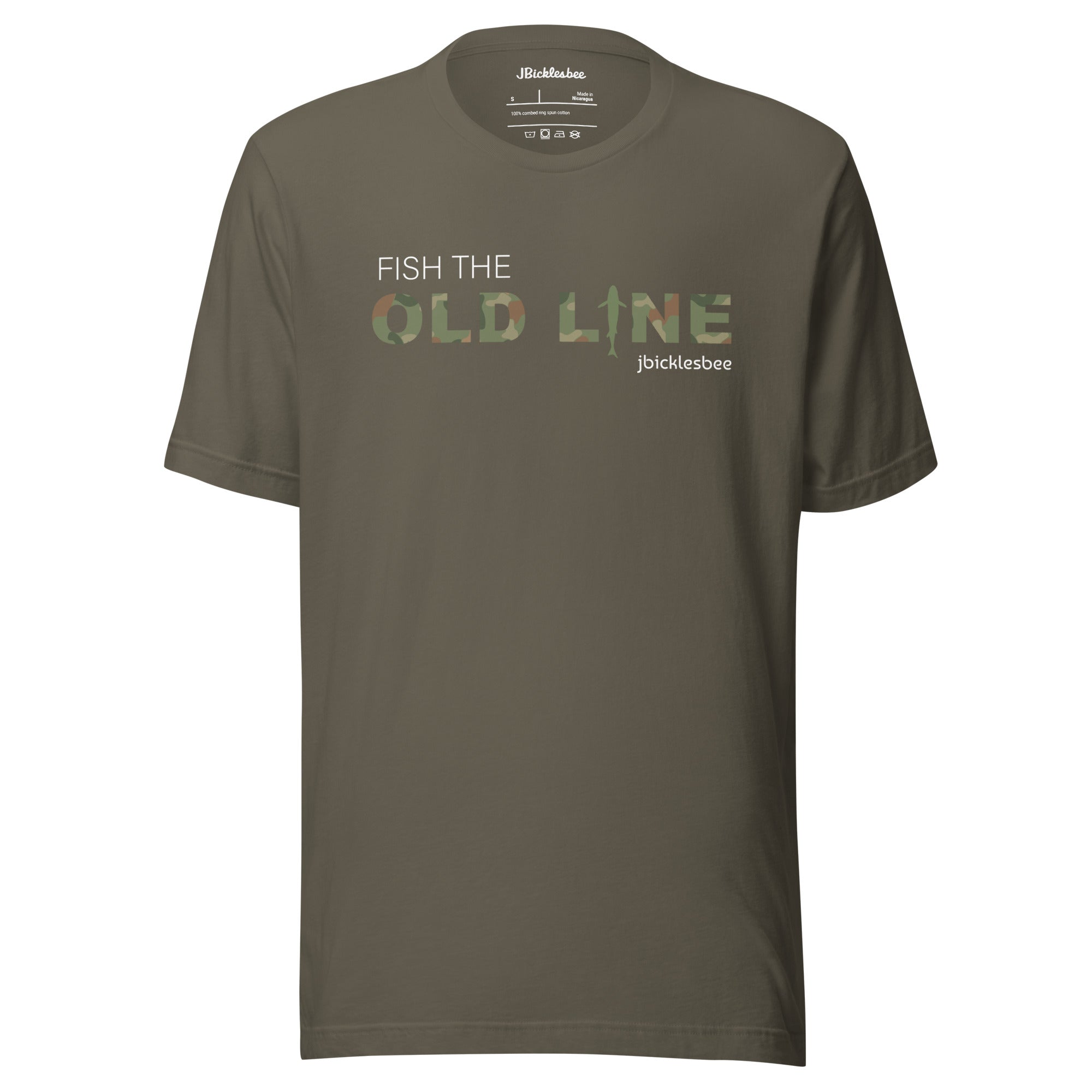 OLD LINE Maryland Fishing T-shirt Army