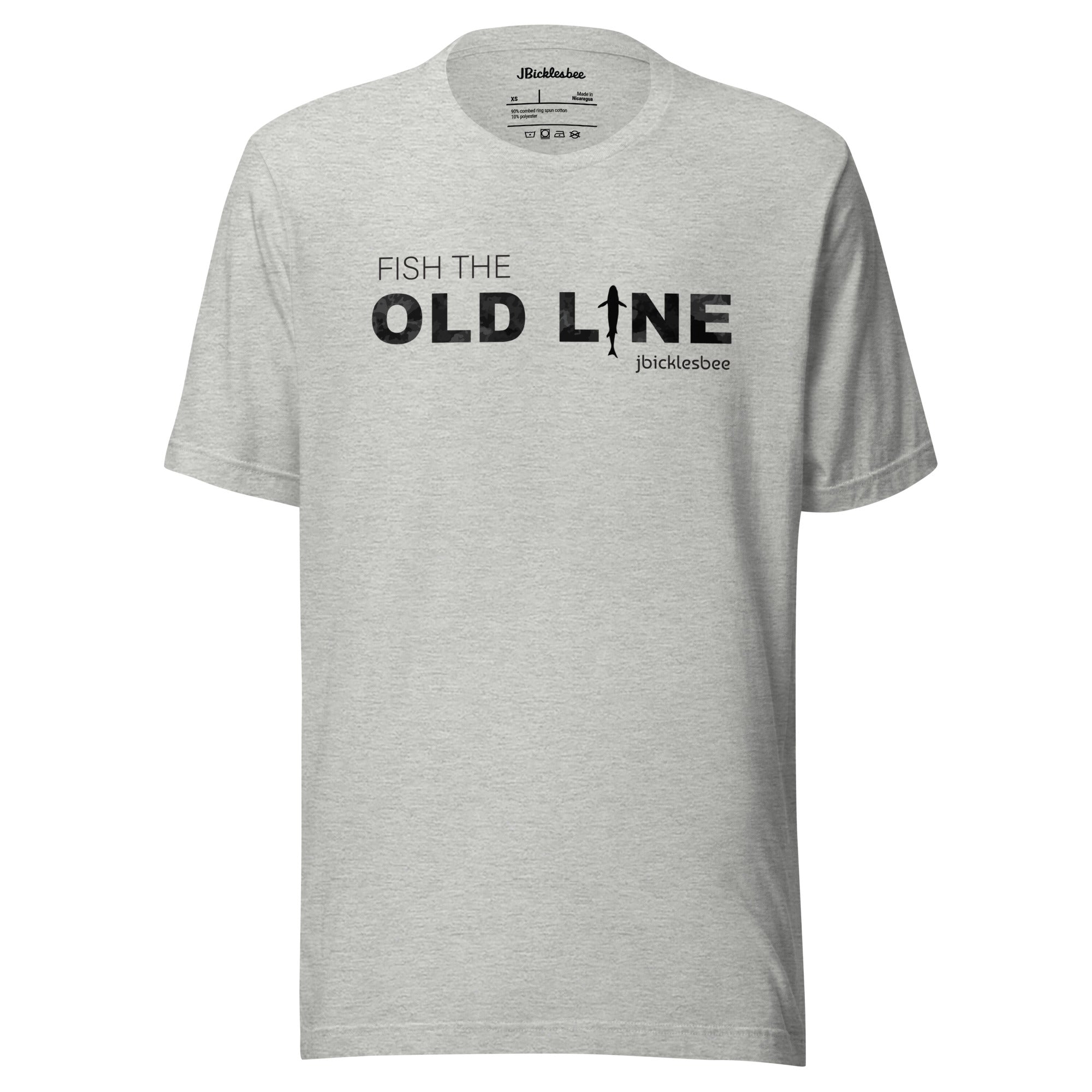 OLD LINE Maryland Fishing T-shirt Athletic Heather