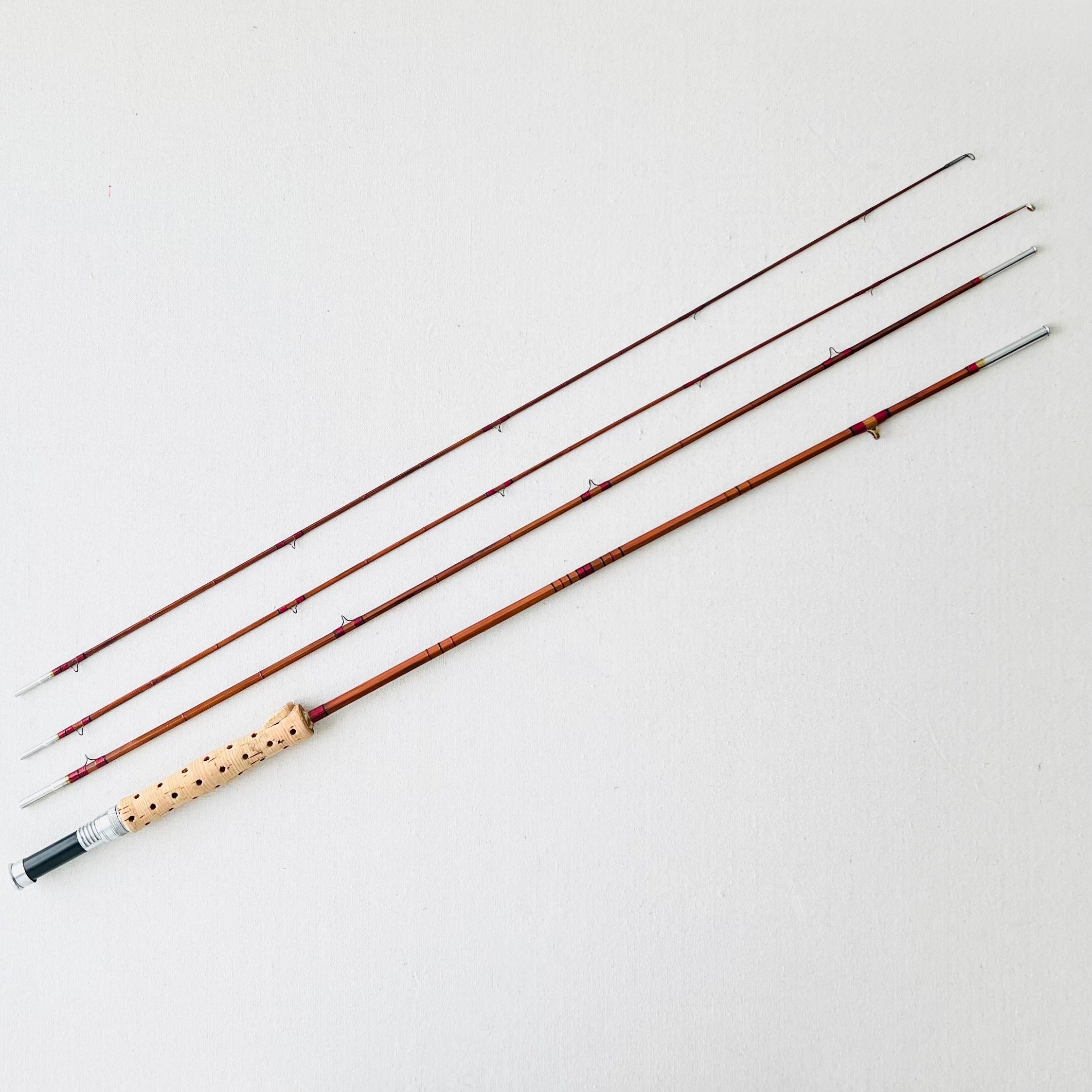 bamboo fly fishing rod value Vintage South Bend "Ike Walton De Luxe 3 Piece 8'6" Bamboo Fly Rod